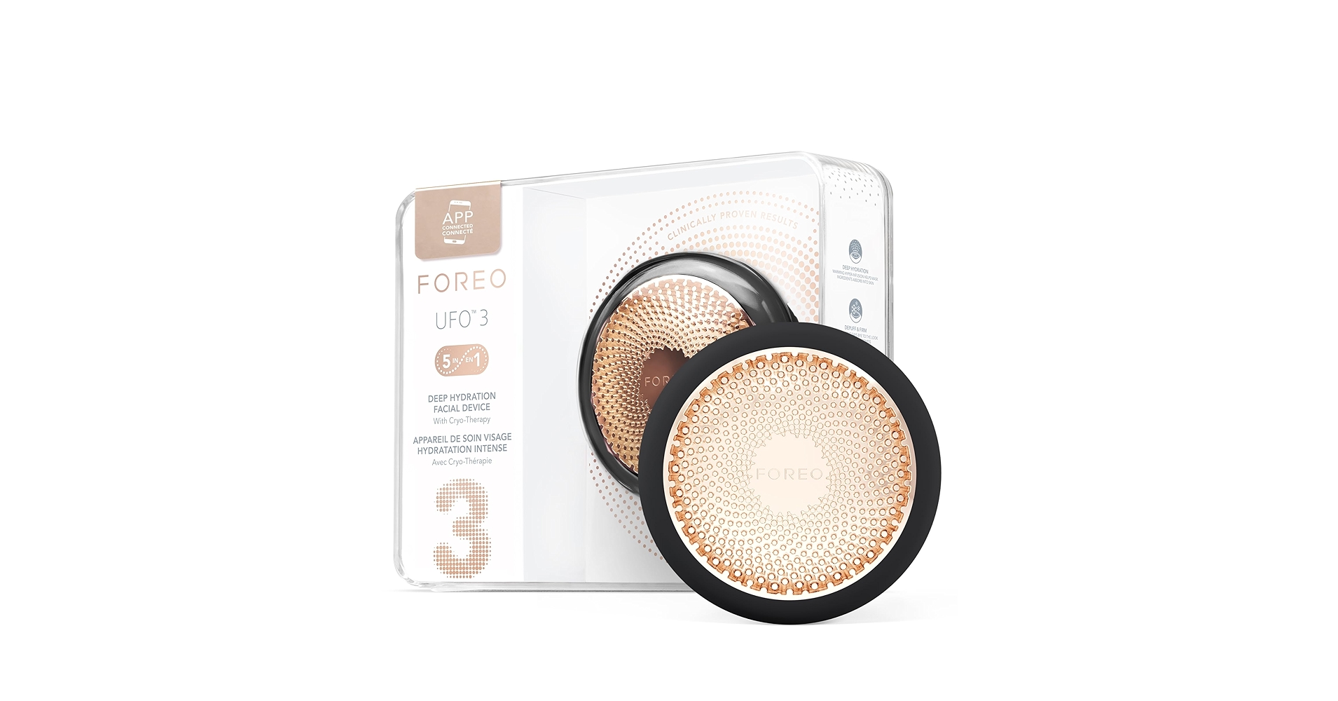 海外セレブ シークレット フェイシャルビューティースパ FOREO UFOTM Amazon.com : FOREO UFO 3 Deep Face Moisturiser - 5-in-1
