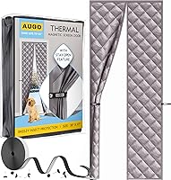 Vista 10 de AUGO - Puerta de malla de fibra de vidrio magnética - Autoadhesiva, resistente, partición de malla manos libres que mantiene alejados los insectos