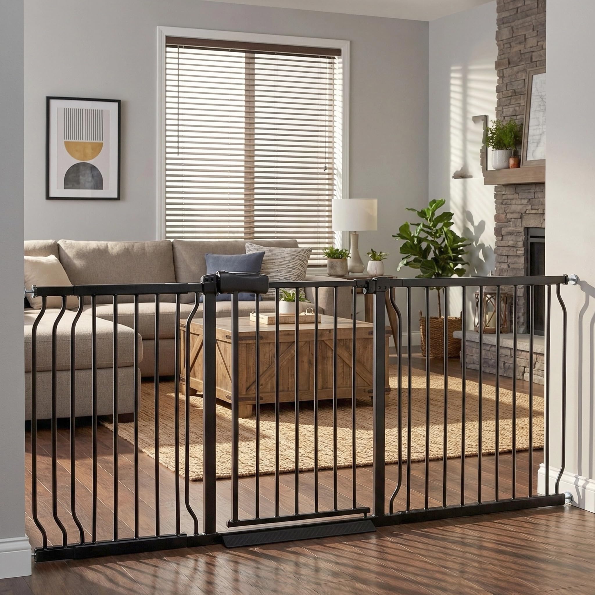 Photo 1 of Extra Wide Baby & Dog Gate 76.4-81 Inch Dog Gates Indoor for Doorways