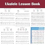QMG Beginner Ukulele Lesson Book, Suitable for all Levels, Color Coded Notes, 50 Amazing & Popular Songs