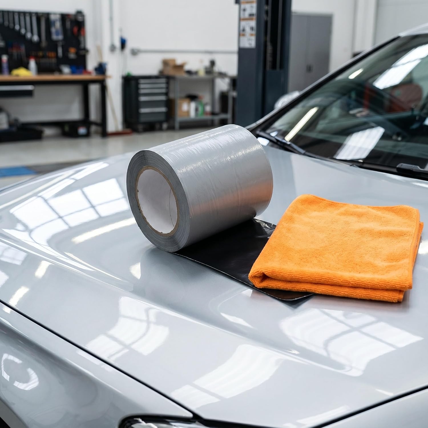 Car Paint Protection Film Roll 4 Inch X 328ft Pe Auto Protective Film with Maximum Resistance Against Abrasions and Precision Coverage for Automotive Painting and Restoration