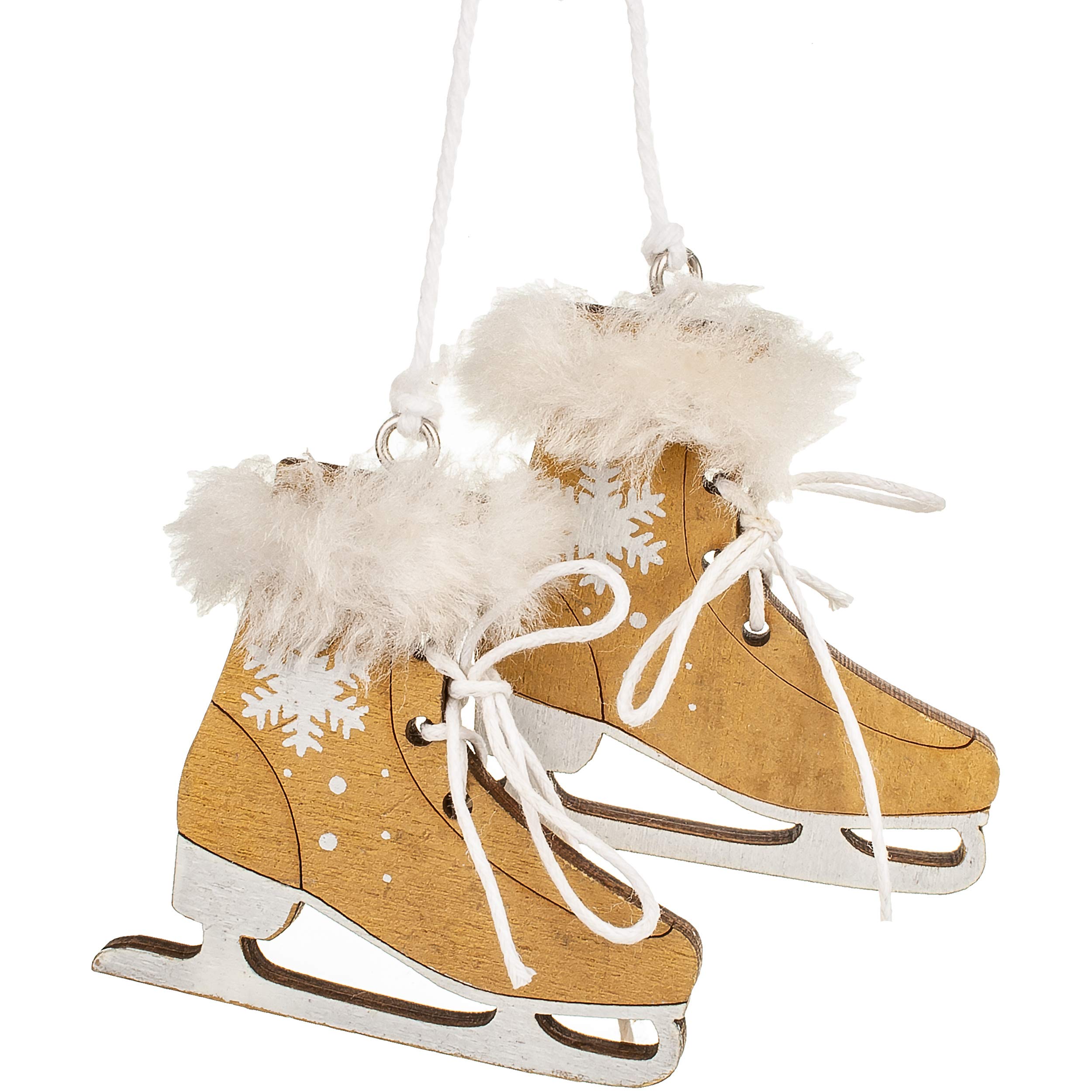 alles-meine.de GmbH 50 TLG. Deko Set - Winter & Weihnachten - Ski/Schlittschuhe/Schlitten - aus Holz - Miniatur/Diorama - Anhänger - Weihnachtsdeko/Winter - Winterurla..