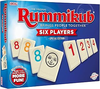 Rummikub Ideal 6 joueurs : rassemble les gens | Jeux familiaux | 2 à 6 joueurs | À partir de 8 ans
