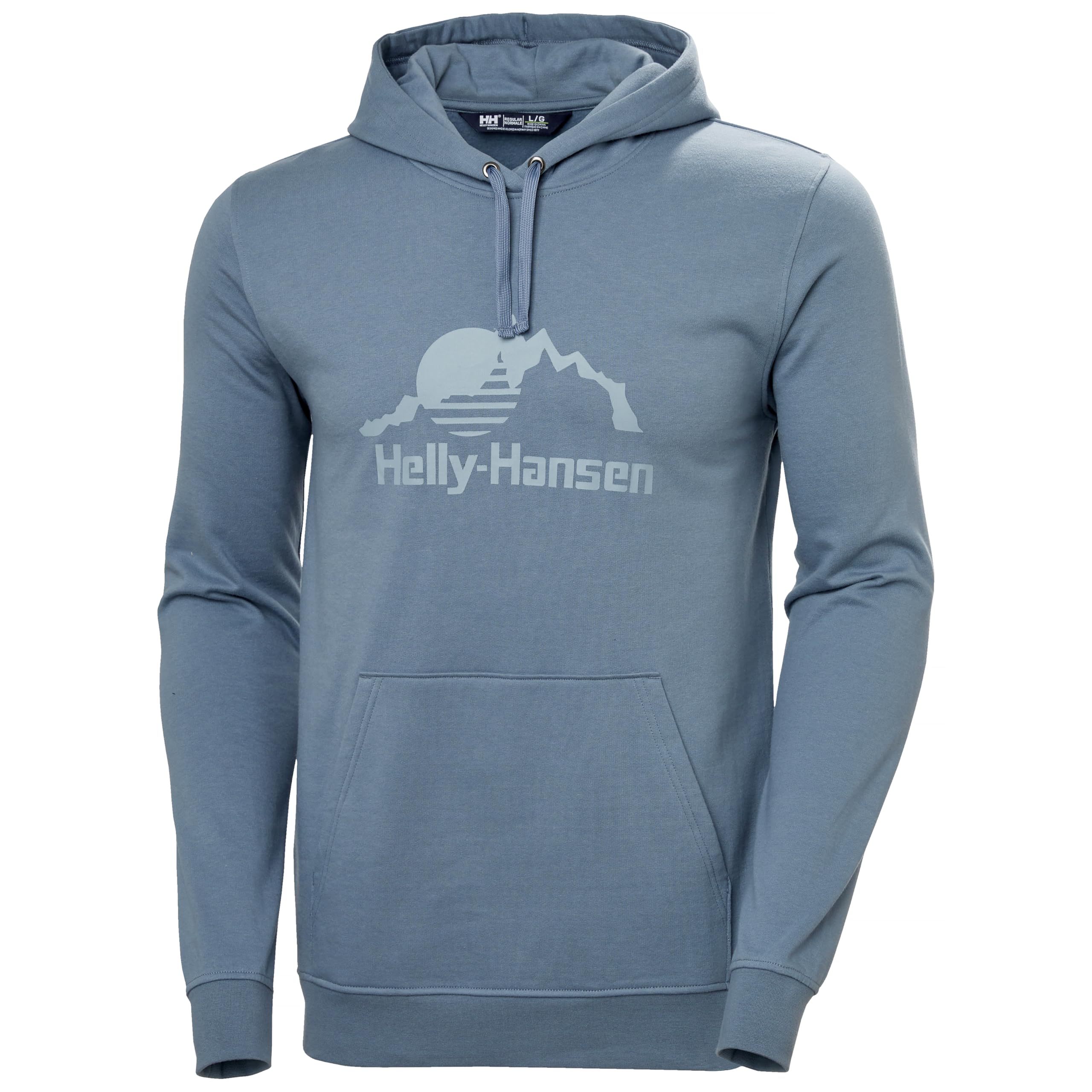 Helly Hansen Mens Nord Graphic Pull Over Hoodie, Navy, M
