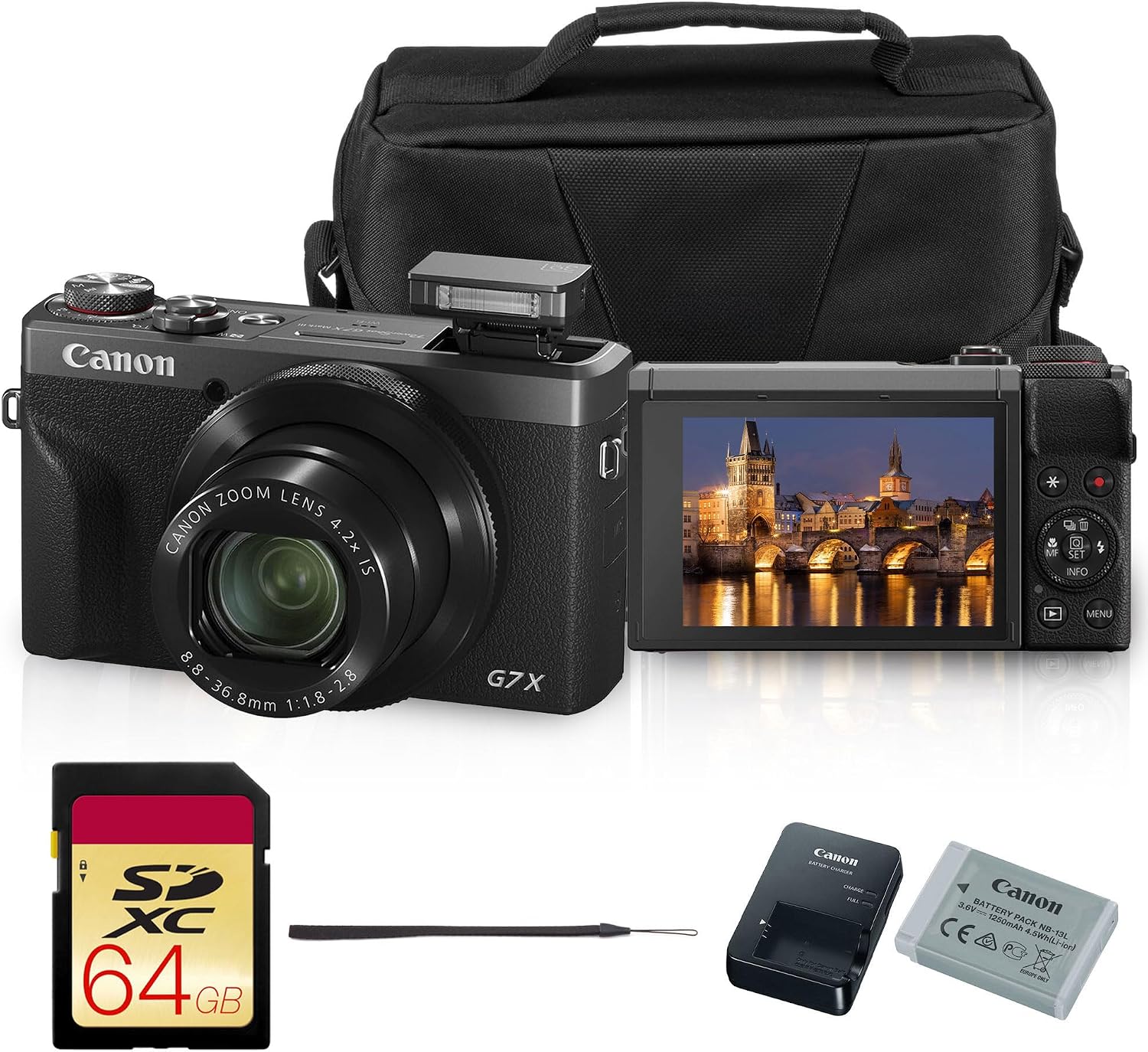 Canon PowerShot G7 X Mark III Camera (Graphite Limited Edition) Bundle