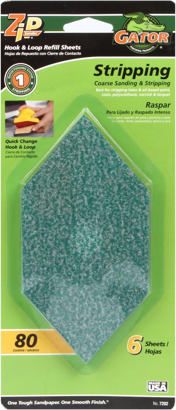 Ali Industries7202 80 Grit Sand Sheet, 6-Pack