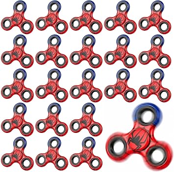 12 Pcs Spider Web Fidget Spinners Bulk, Mini Fidget Toys, Spider Web Birthday Party Favors, Goodie Bags Stuffers, Party Games, Classroom Rewards Carnival Prizes