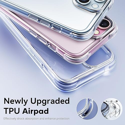 Miniatura 3 de Mkeke Funda para iPhone 15, [No amarillenta] [Protección contra caídas de grado militar] Funda para Apple iPhone 15 con parachoques a prueba de