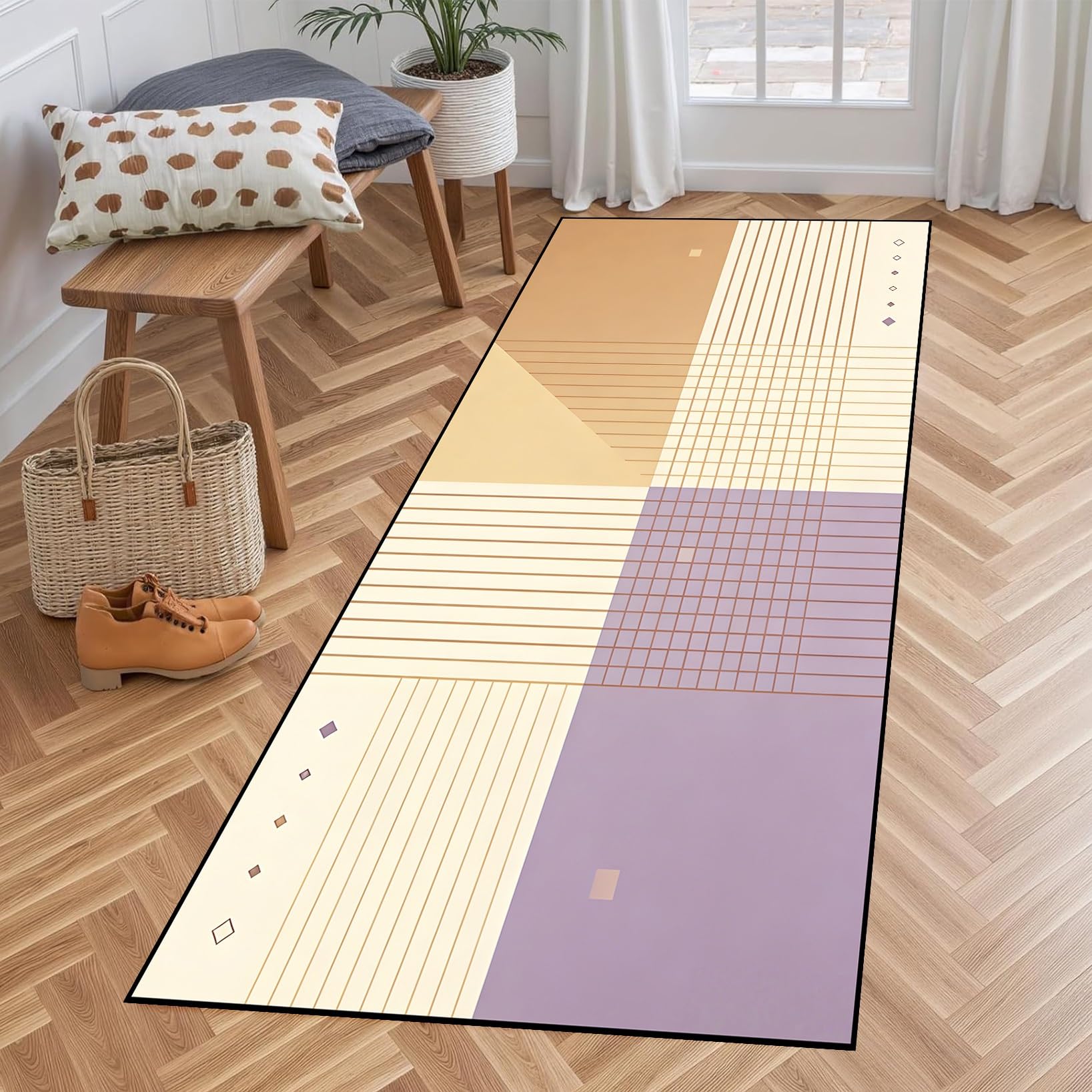 Alfombra de pasillo lavadora para evitar resbalones en pasillos estrechos y cocinas