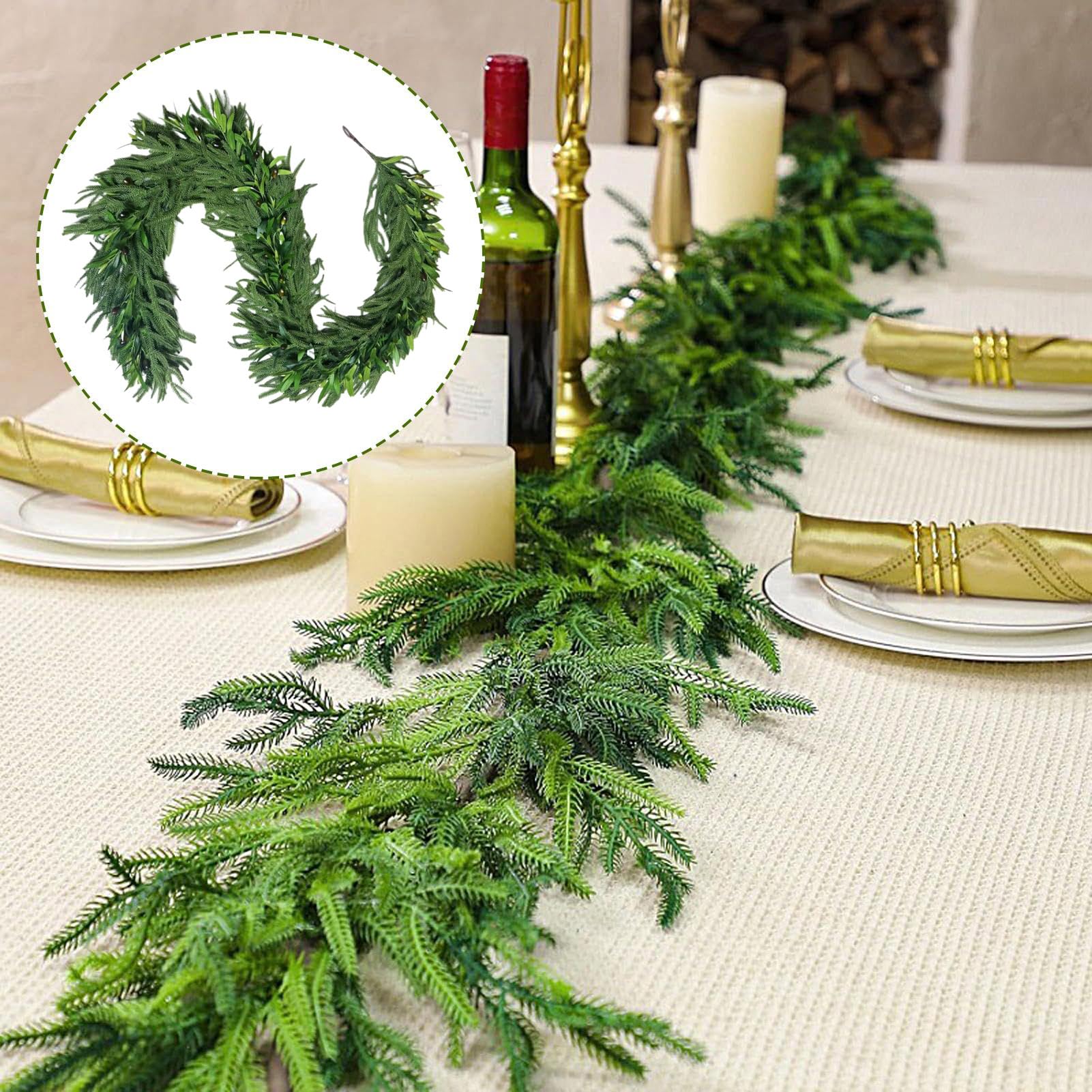 Guirnalda de Árbol de Navidad 1.2 M Vid De Olivo Artificial