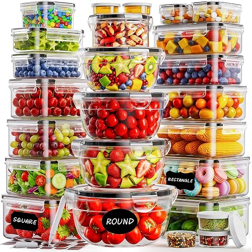 TOPCHASE 50 PCS Food Storage Containers with Lids