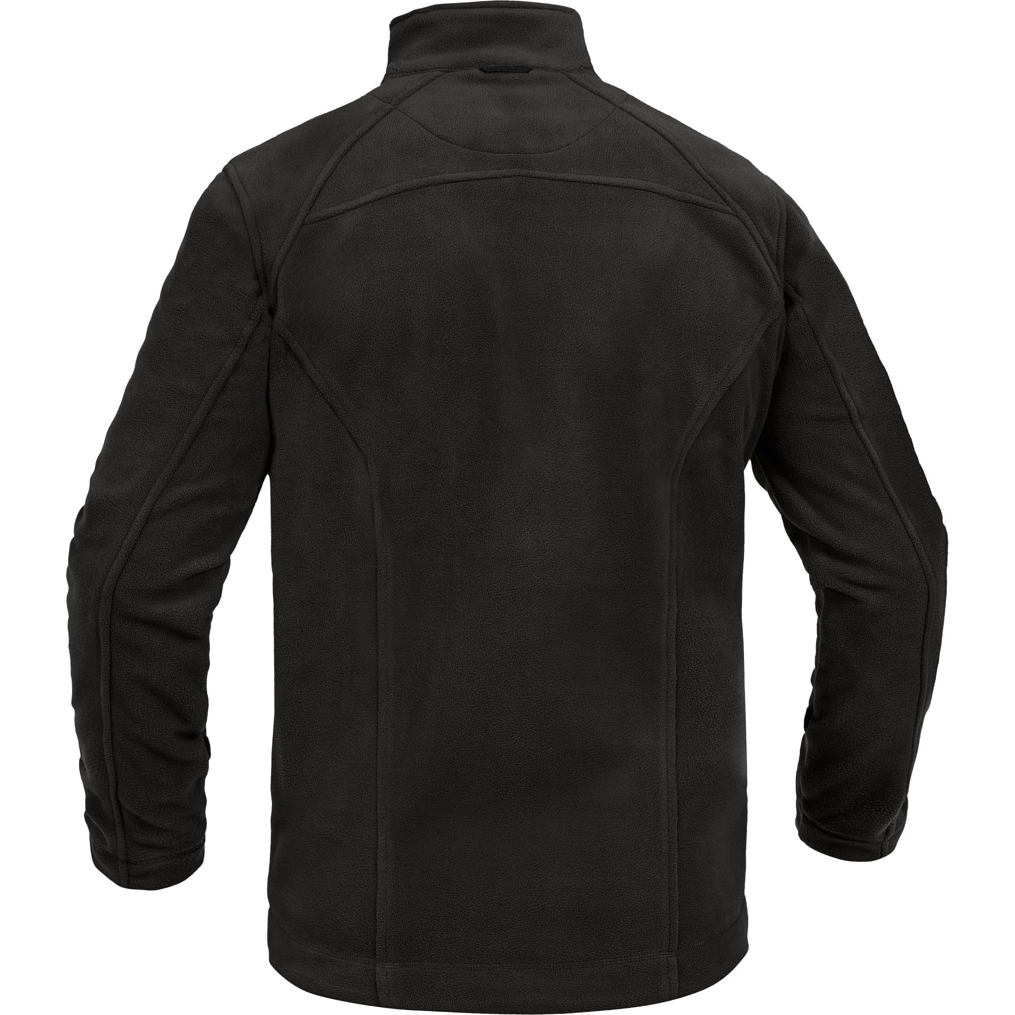 Leibwächter Casual Line Fleece Jacke Herren & Damen, Outdoor Fleecejacke warm mit Stehkragen, Arbeitsjacke mit Reißverschluss, Funktionsjacke mit verlängertem Rücken