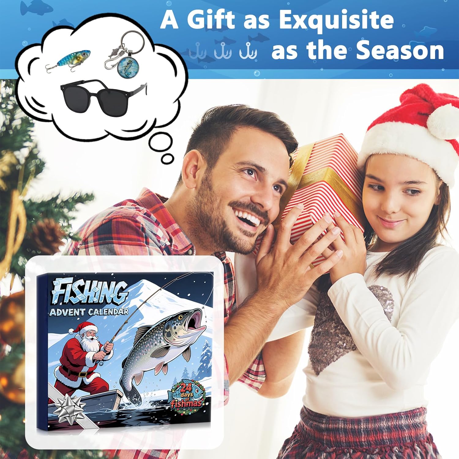 Fishing Advent Calendar 2025 for Adult Men and Teen Boys, 24 Days of Fishing Tackle Advent Calendar, Christmas Countdown Gift with 24 Fishing Lures & Gear Surprises for Fish Lovers, Father, Husband, Boyfriend(Includes 24 Boxes) - Image 4