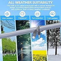 Vista 5 de Cable de alimentación Starlink Mini USB C a DC, compatible con Power Bank de 65W+ y cargador PD, Cable Starlink Mini USB tipo C a DC, 18AWG