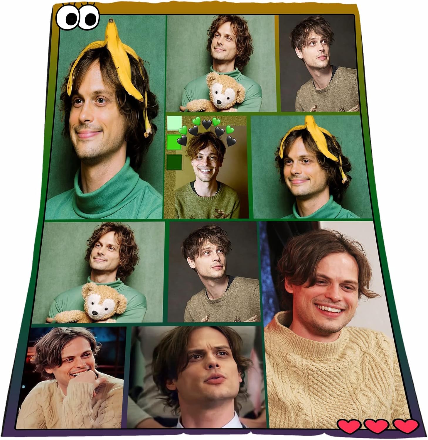 YAVITH Spencer Reid Blanket,Matthew Gray Gubler Blanket