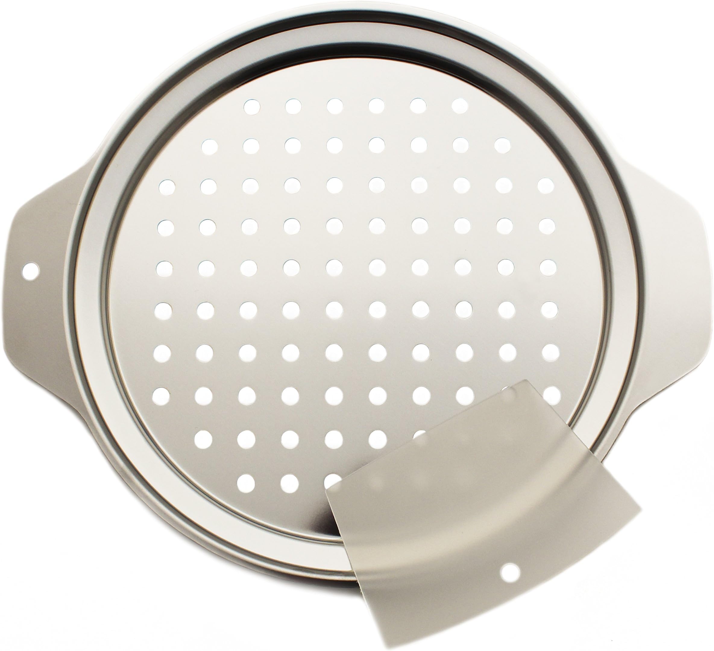 Zoie + Chloe Stainless Steel Spaetzle Maker Lid with Scraper