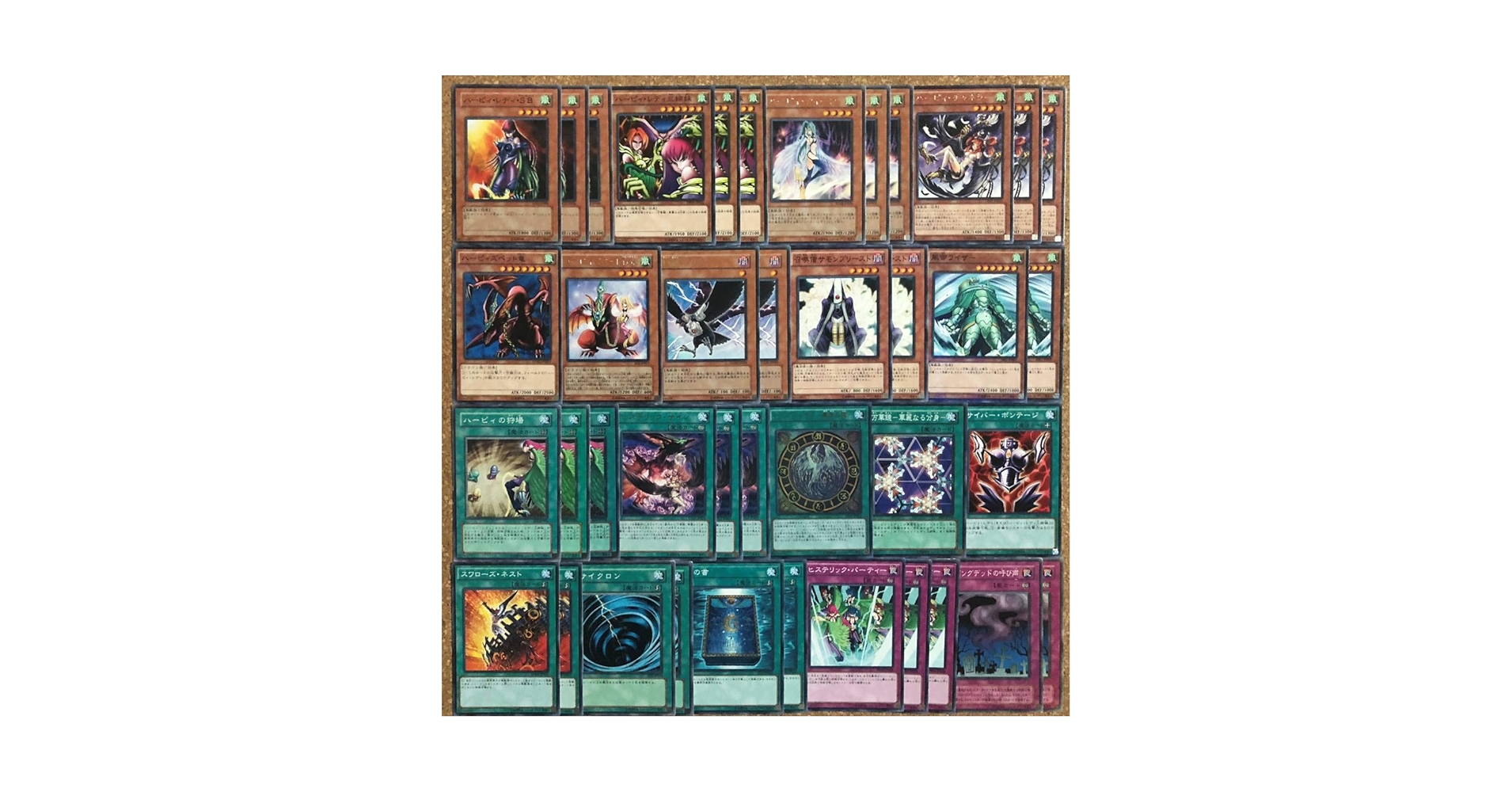 孔雀舞本格構築デッキ（全て初期、2期） 遊戯王【孔雀舞編‼️】こだわり2期構築キャラデッキ40枚