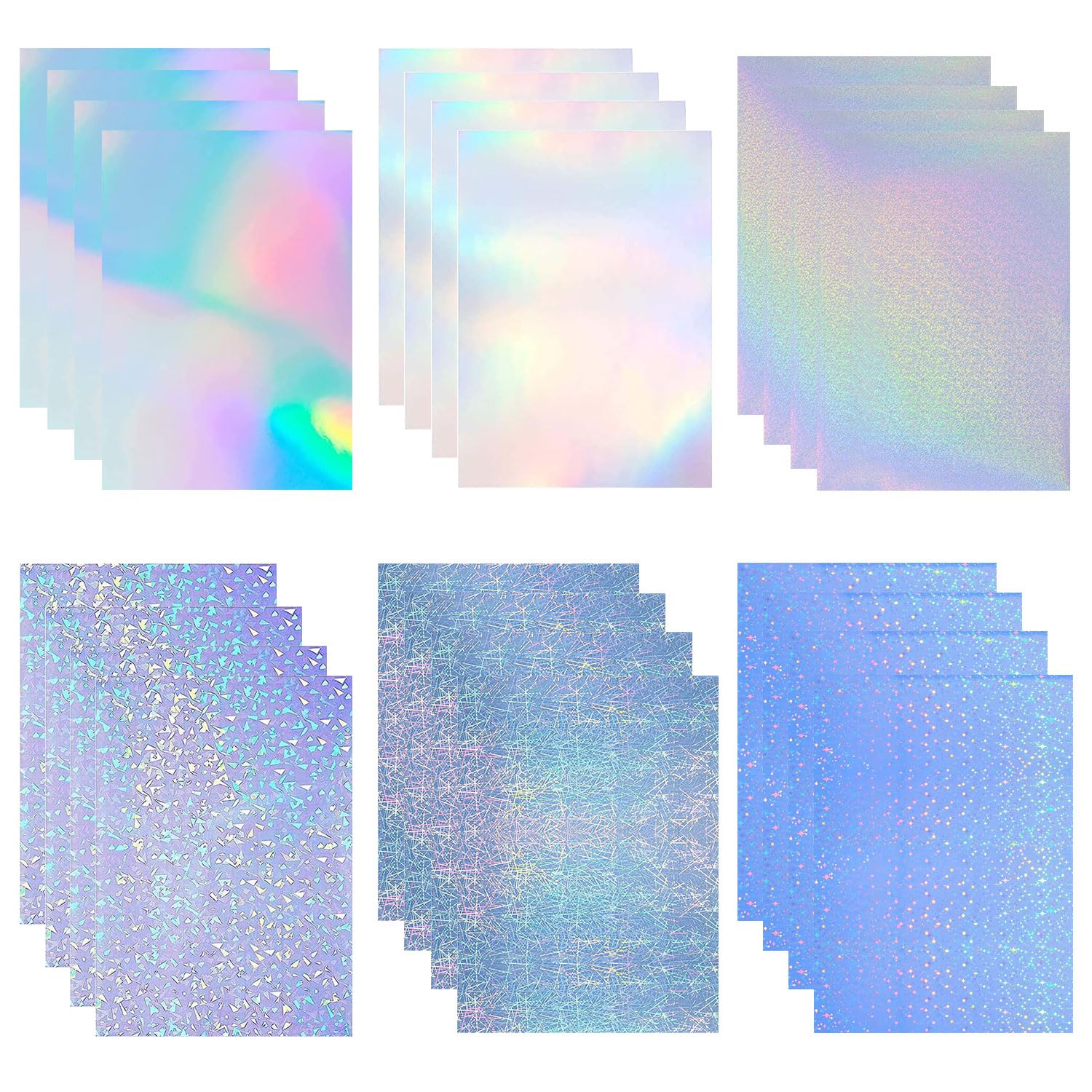 Amazon.co.jp: 印刷できる ホログラムラベルシール 6種類 24枚セット