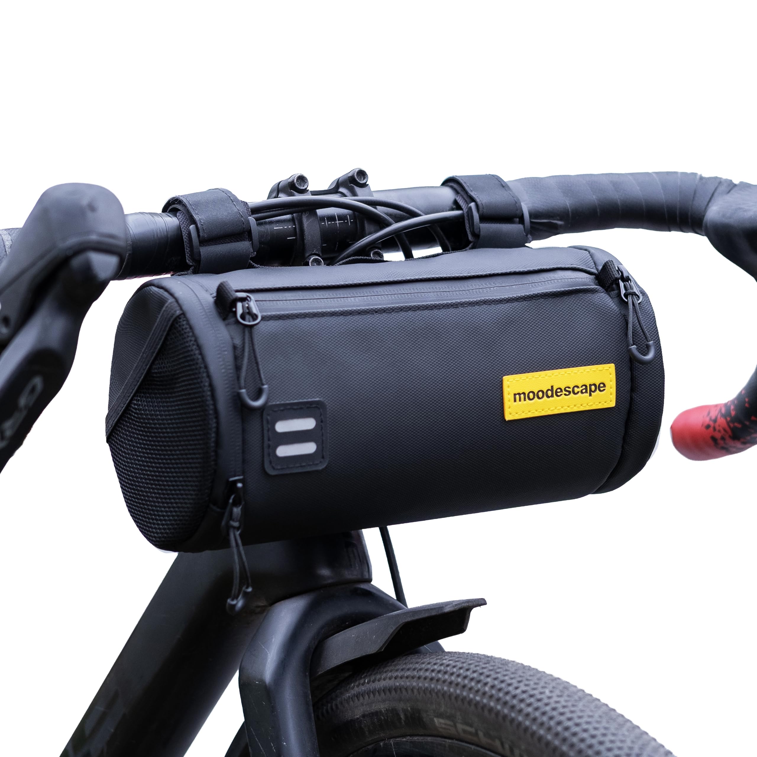 Fahrrad Lenkertasche, 2,6 Liter, Wasserdicht Fahrradtasche Lenker-Robustes recyceltes Polyester - Multifunktional bikepacking Fahrradtaschen Für Gravelbike, Rennrad MTB, e-Bike (Aero)