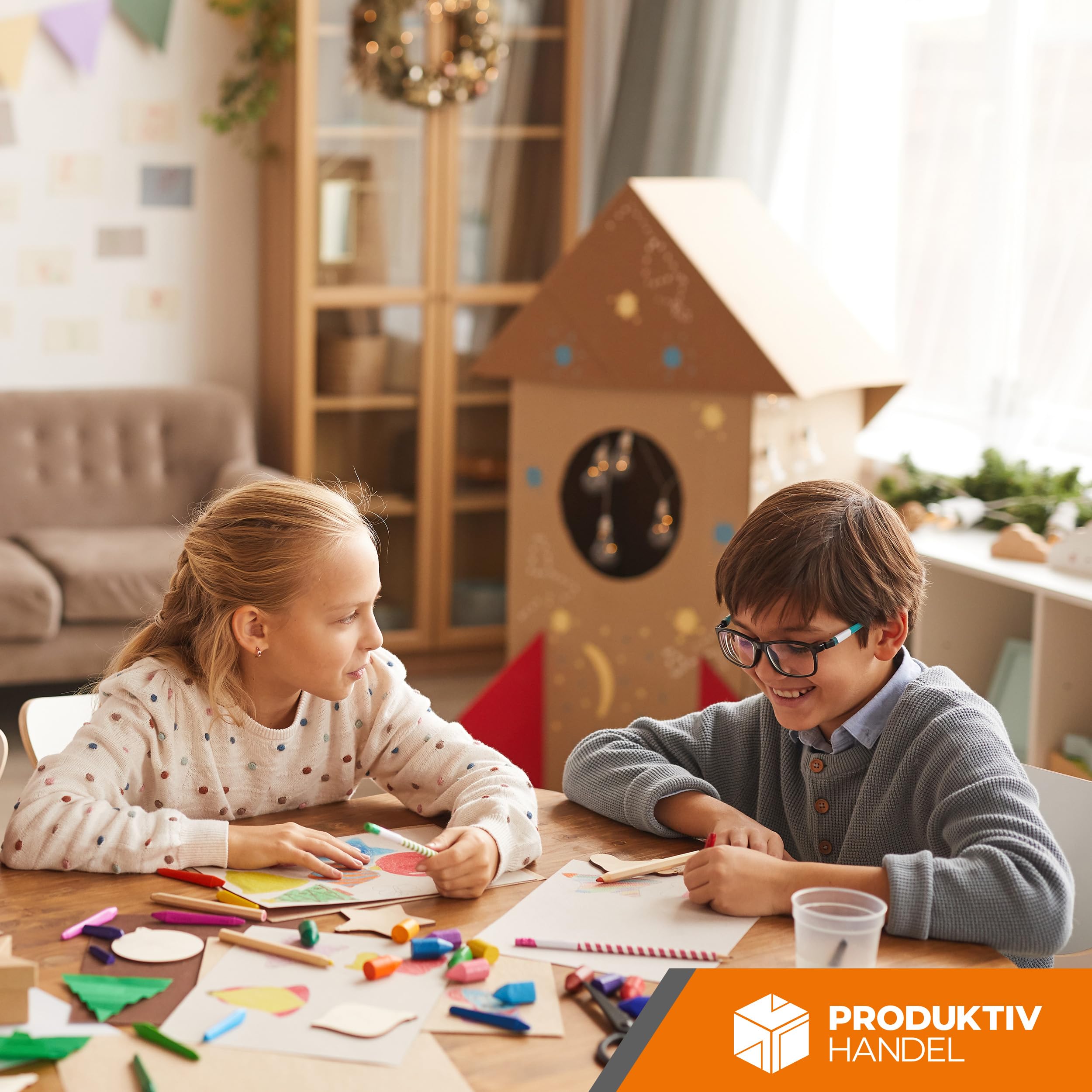 Wellpappe Zuschnitte A3 | 29,7 x 42 cm | 50 Stück Stabiler Bastelkarton braun, ein-wellig (1.01 B) | Ideal für DIY, Modellbau & Kinderbasteln | Produktiv Handel