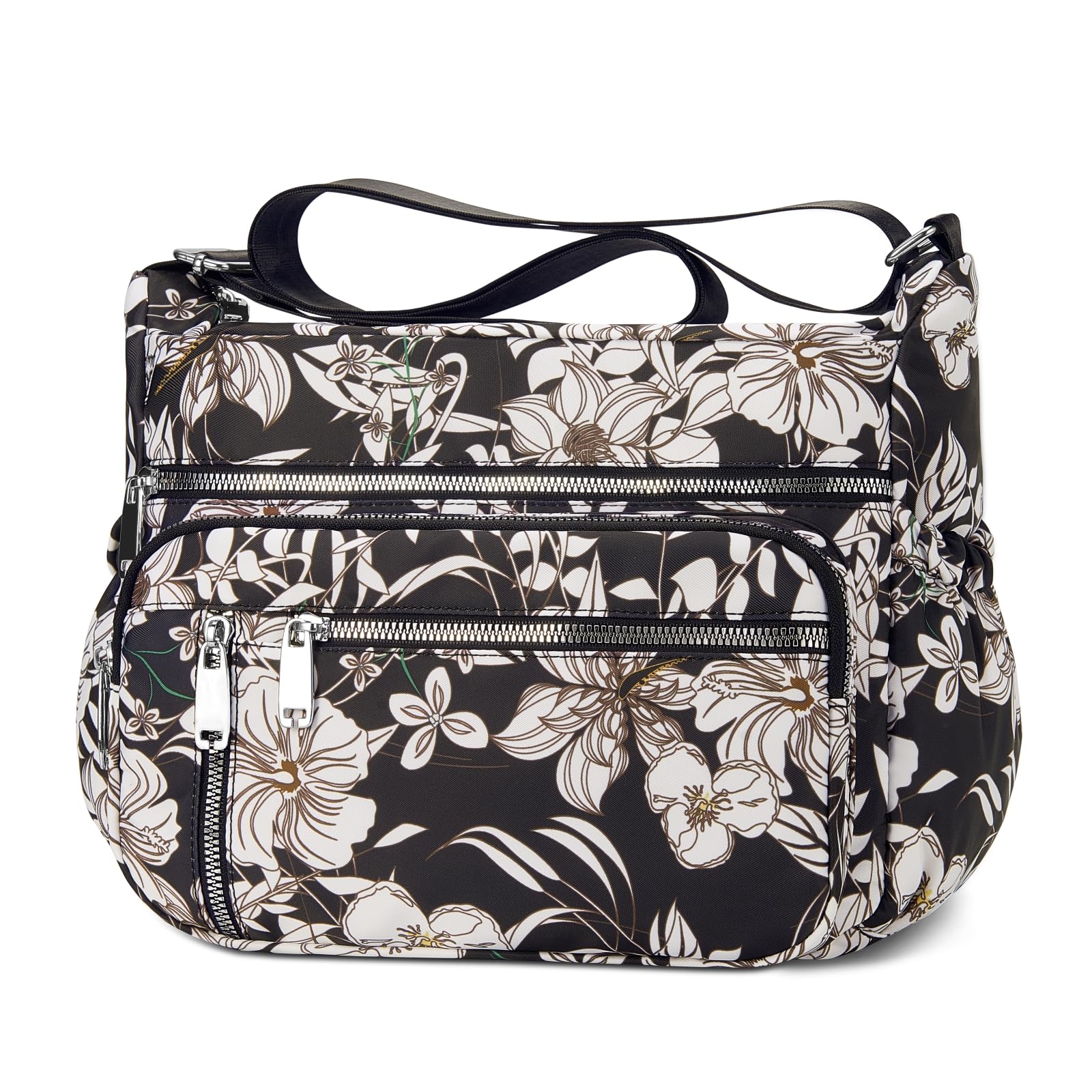 NPBAG Crossbody Bag for Women, Shoulder Purse Handbag Messenger Bag, Trendy Pocketbooks, Waterproof and Multi-Pockets