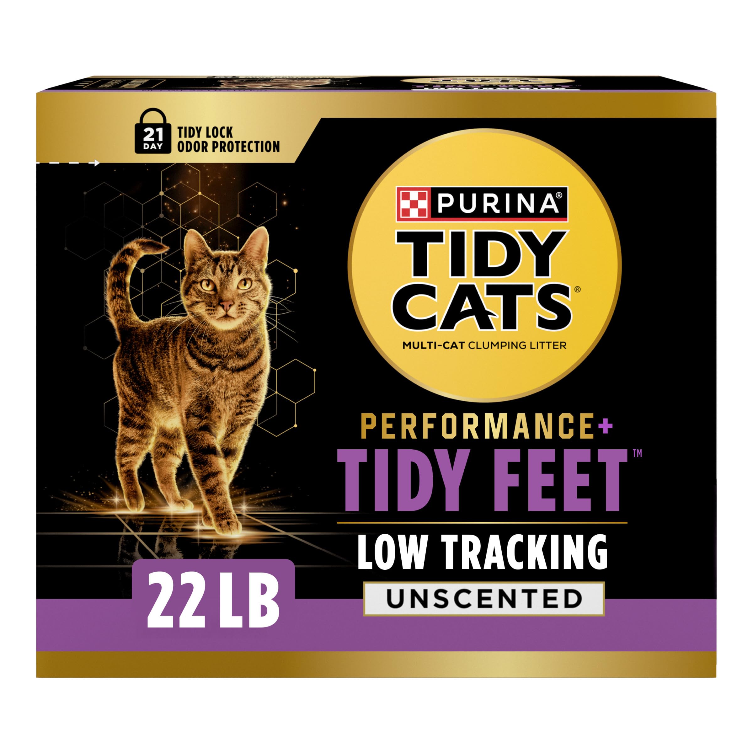 low tracking cat litter Purina Tidy Cats Tidy Feet in litter box