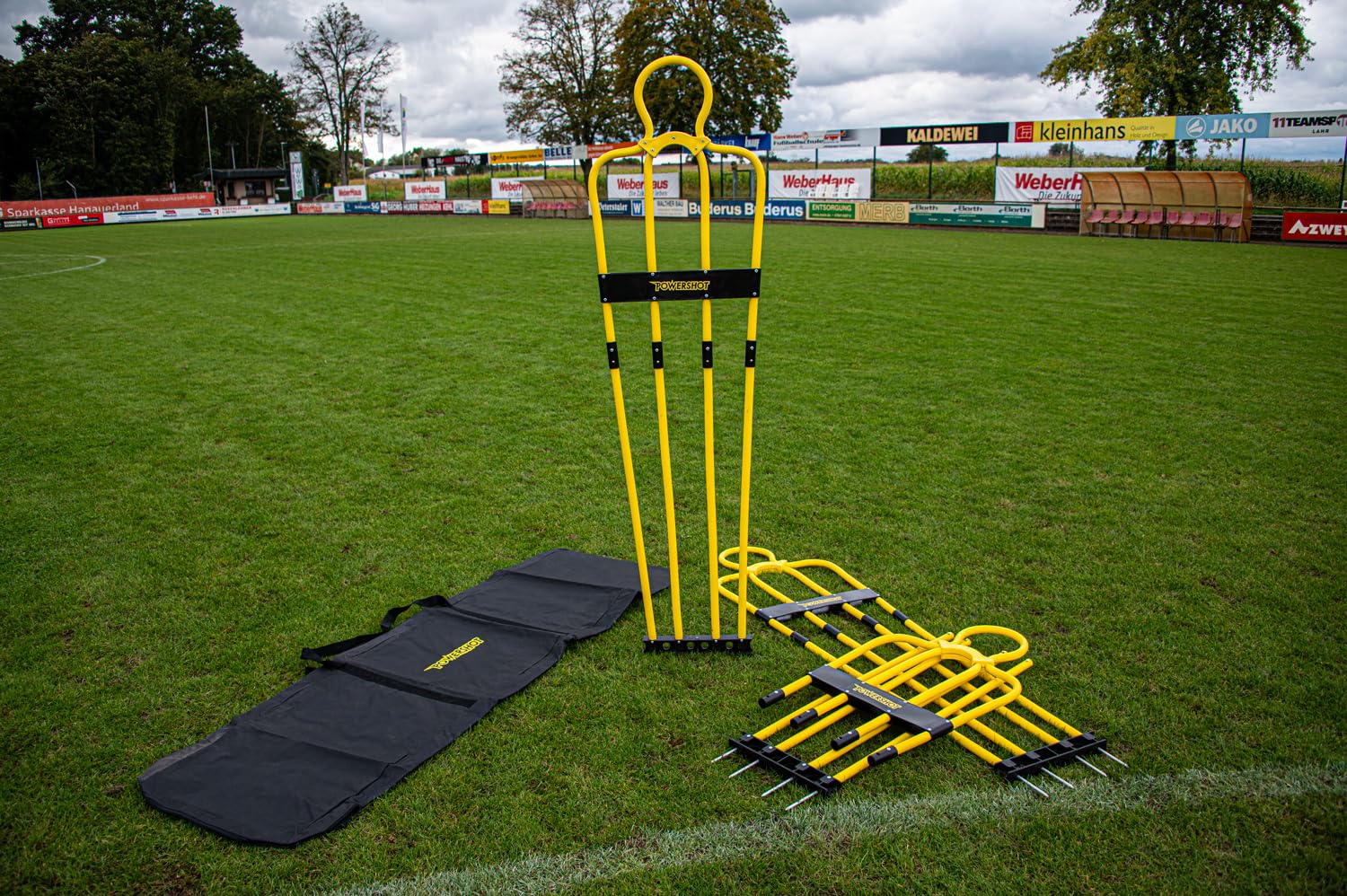 POWERSHOT Mannequin d'entrainement Lot de 3 mannequins de Coups francs - Sac de Transport inclu !