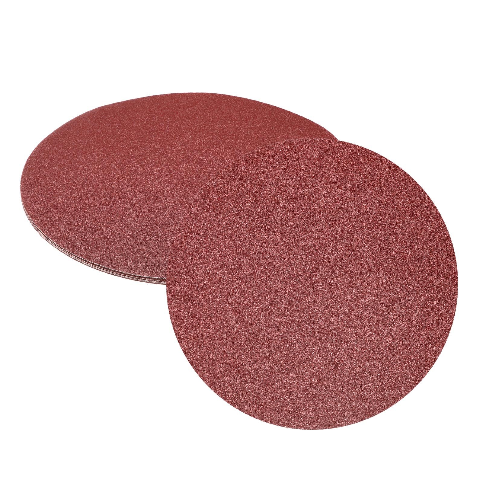 sourcing map 5pcs 12-Inch Sanding Discs, 60 Grits Aluminum Oxide Hook and Loop Stick Back Sandpapers, No-Hole Round Wet/Dry Sander Papers, Sand Auto Car Paint, Wood, Metal