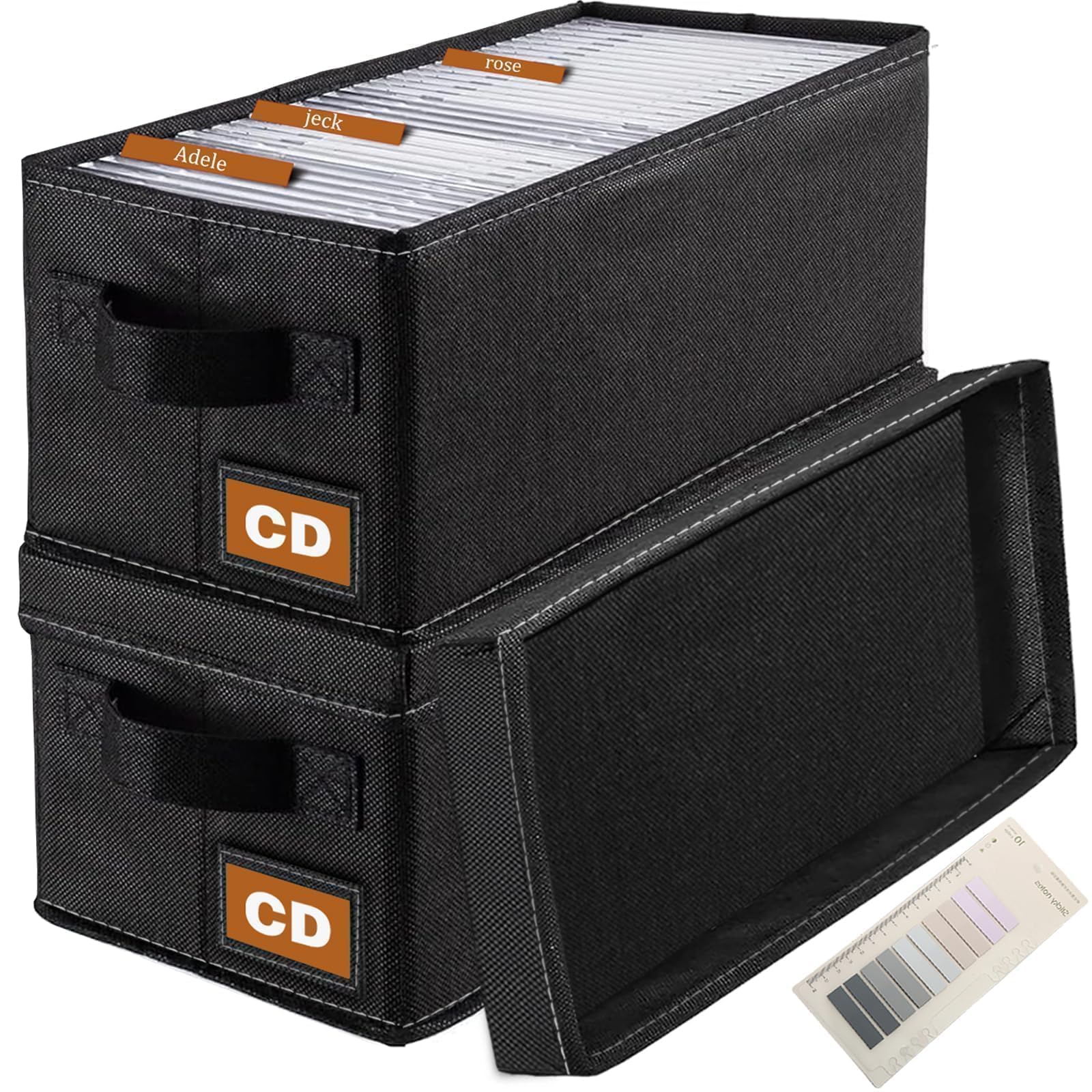 com: Salajory CD Storage Box &amp; Case, 2-Pack, Each Holds 35