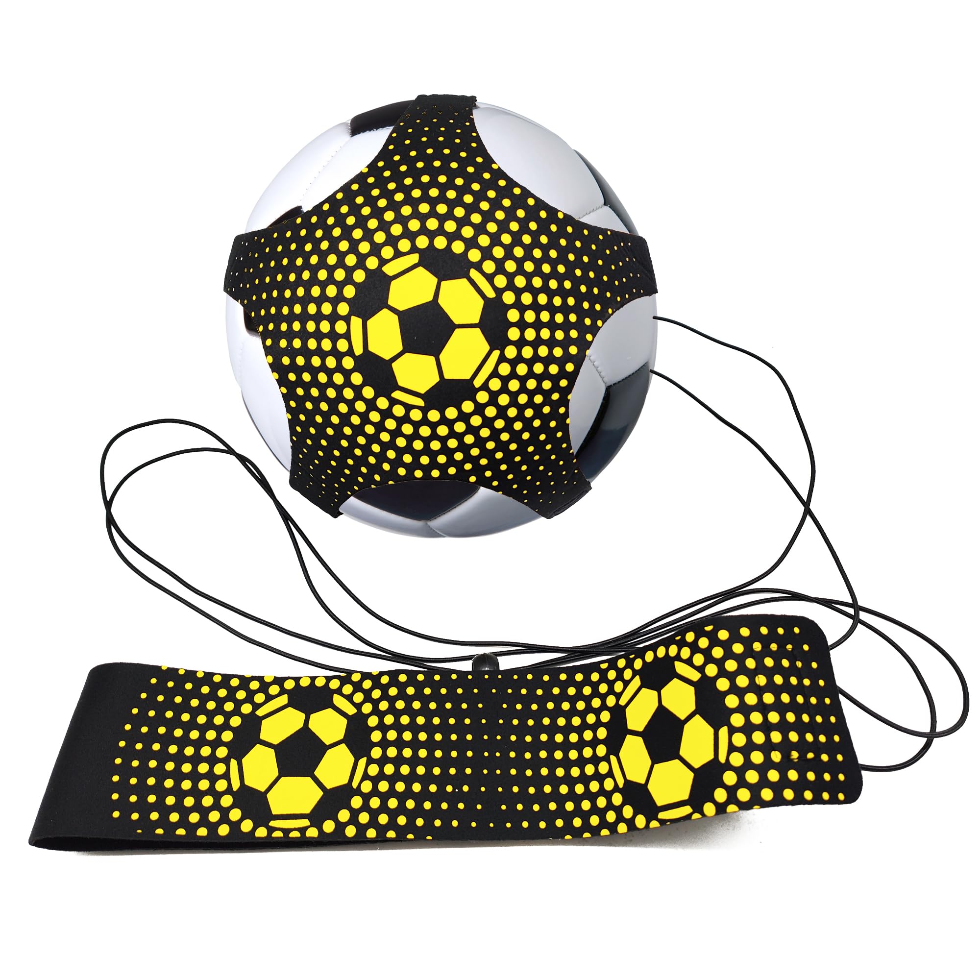 koukenbi Soccer/Volleyball/Rugby Training Equipment,Football Kick Trainer,Solo Soccer Kick Trainer,Juggling Soccer Ball Holder,Training Aid Football Skills, Fits Ball 3, 4,and 5