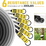 KUZARO Heavy Resistance Bands, 300lbs 360lbs Weight Bands Set, Exercise Bands with Handles, Fitness Workout Bands for Men Women - Home Gym Workout Equipment for Strength Training, Physiotherapy
