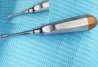 German 4MM Straight Dental Surgery EXTRACTING Extraction LUXATING Elevator Gold