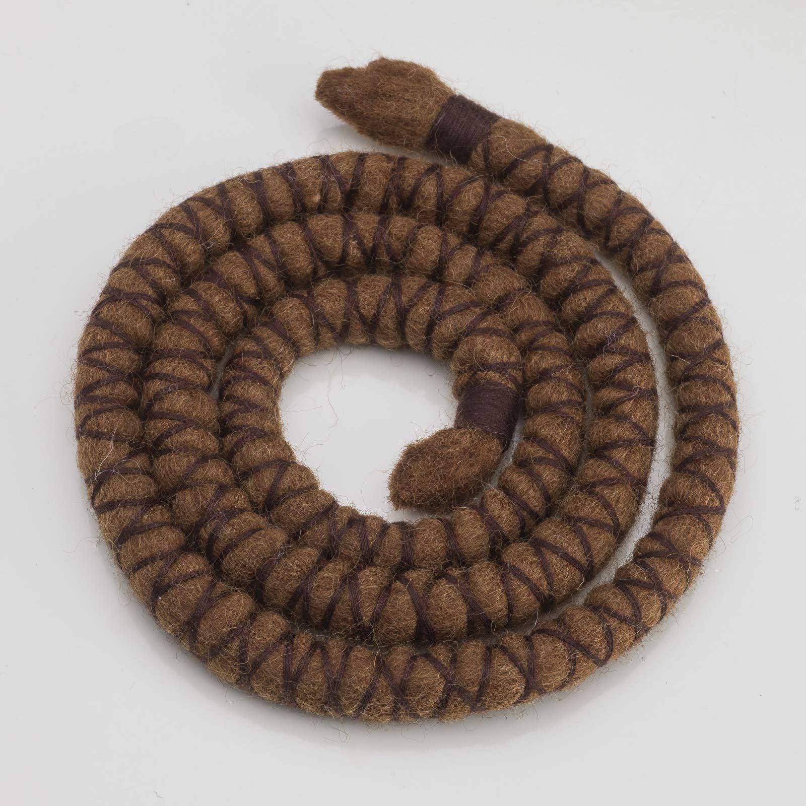DreadLab - Bendable Spiral Dread Ties (40cm, Brown with Brown Thread)