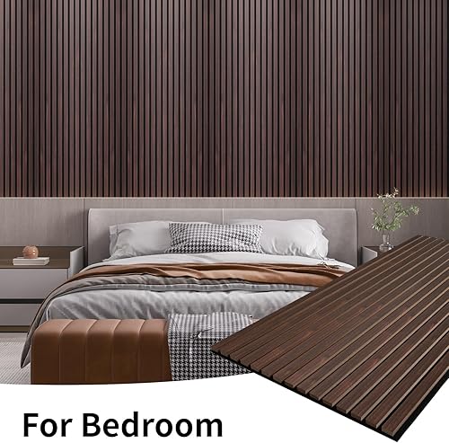 Miniatura 7 de Panel de pared de listones de madera, paneles de madera de 48 x 24 pulgadas para pared, paneles de pared insonorizados 3D, paneles acústicos grandes