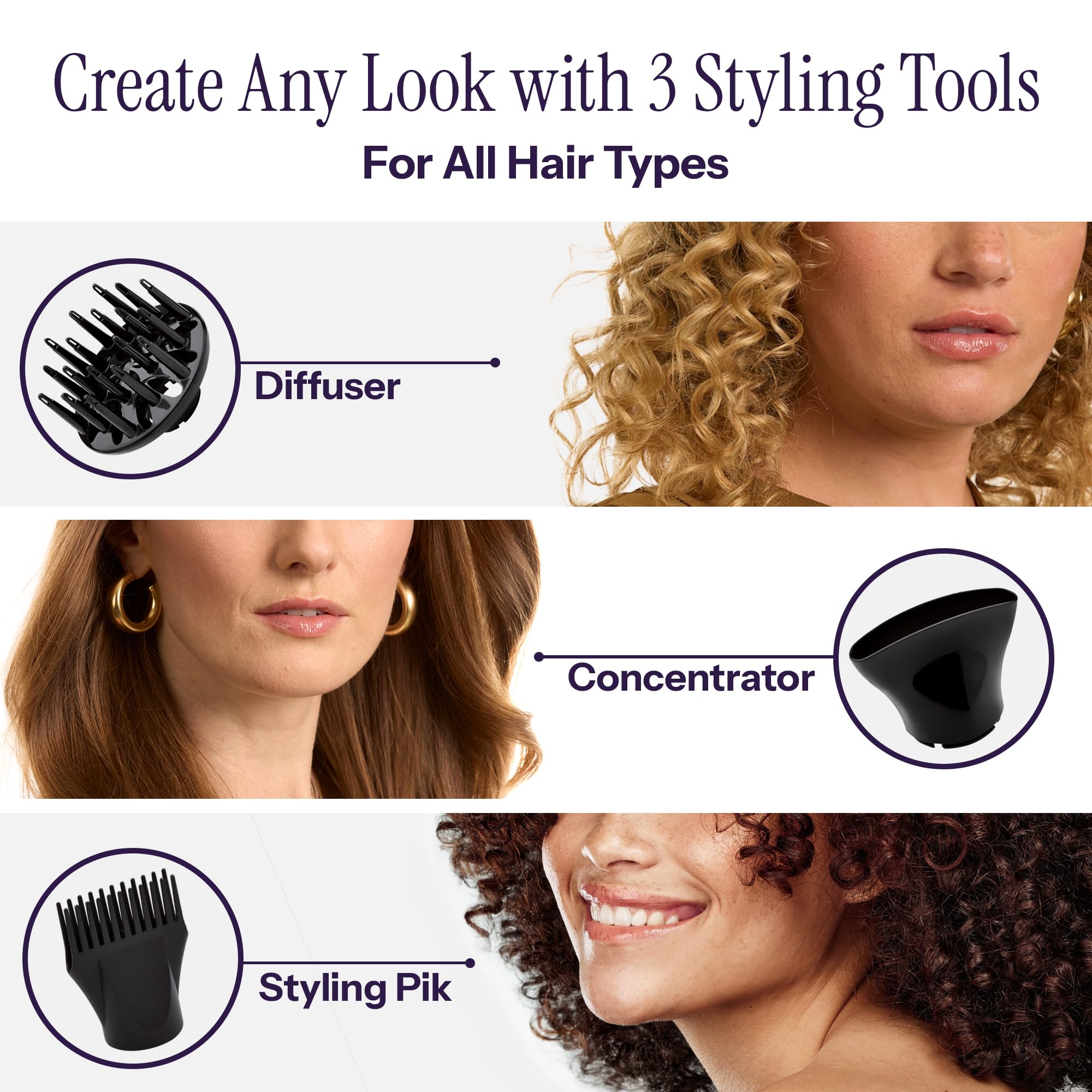 HOT TOOLS Professional Ceramic Rainbow Hair Dryer - Fast Drying Blow Dryer with Quiet Operation and Ion Technology for Long-Lasting and Shinier Hair - 1875 Watts