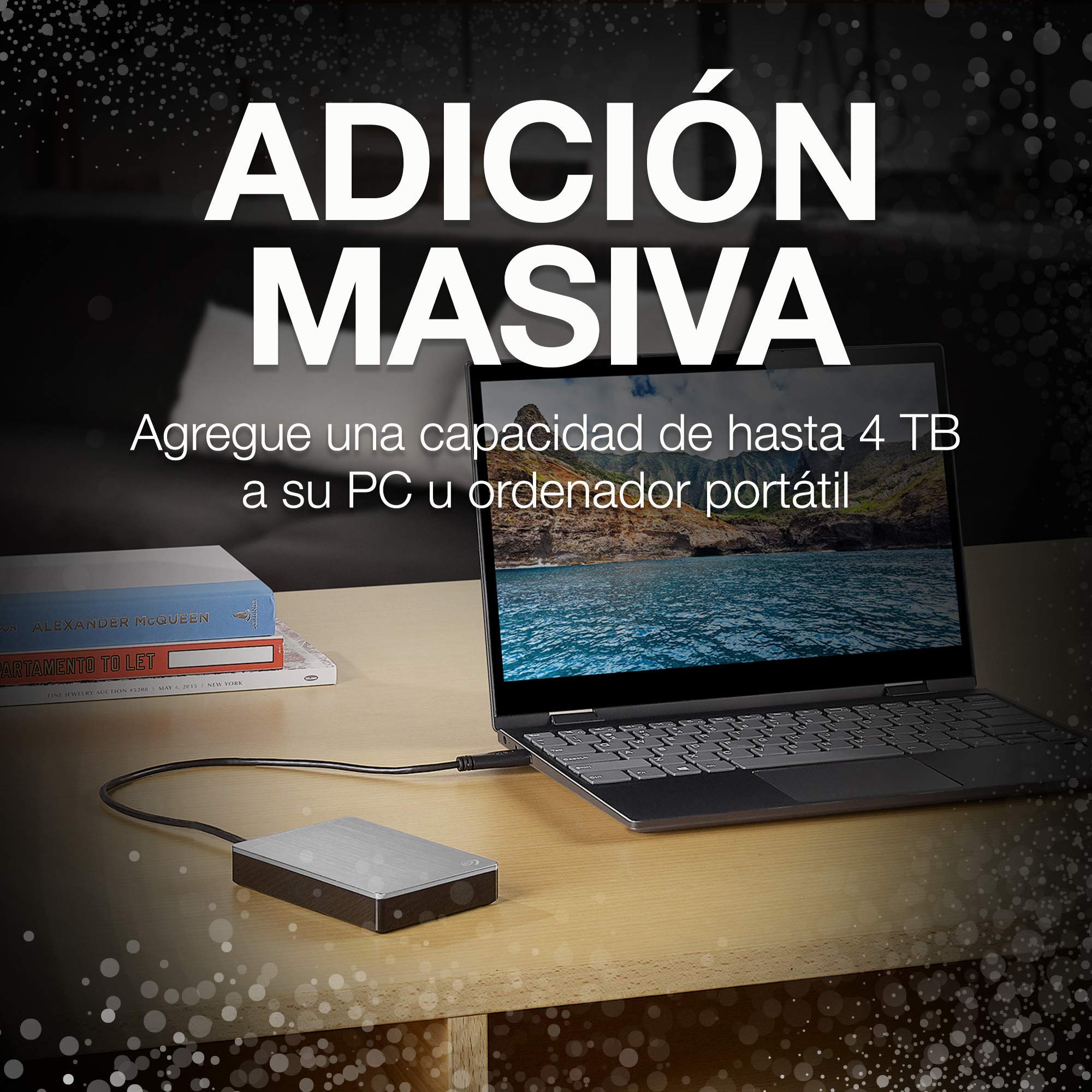 Seagate Backup Plus - Disco duro externo portátil de 2.5' para PC y Mac (4 TB, USB 3.0) plata (Reacondicionado)