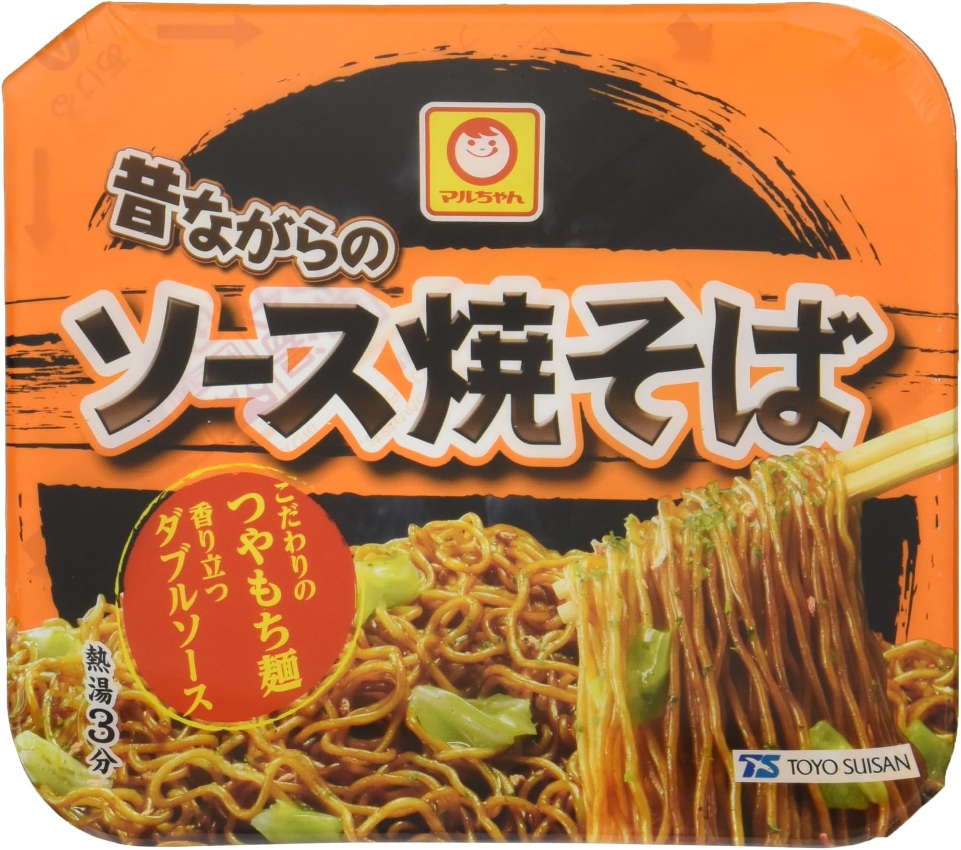 Toyo Suisan Maruchan Mukashinagara Yakisoba Noodles with Sacue 123g