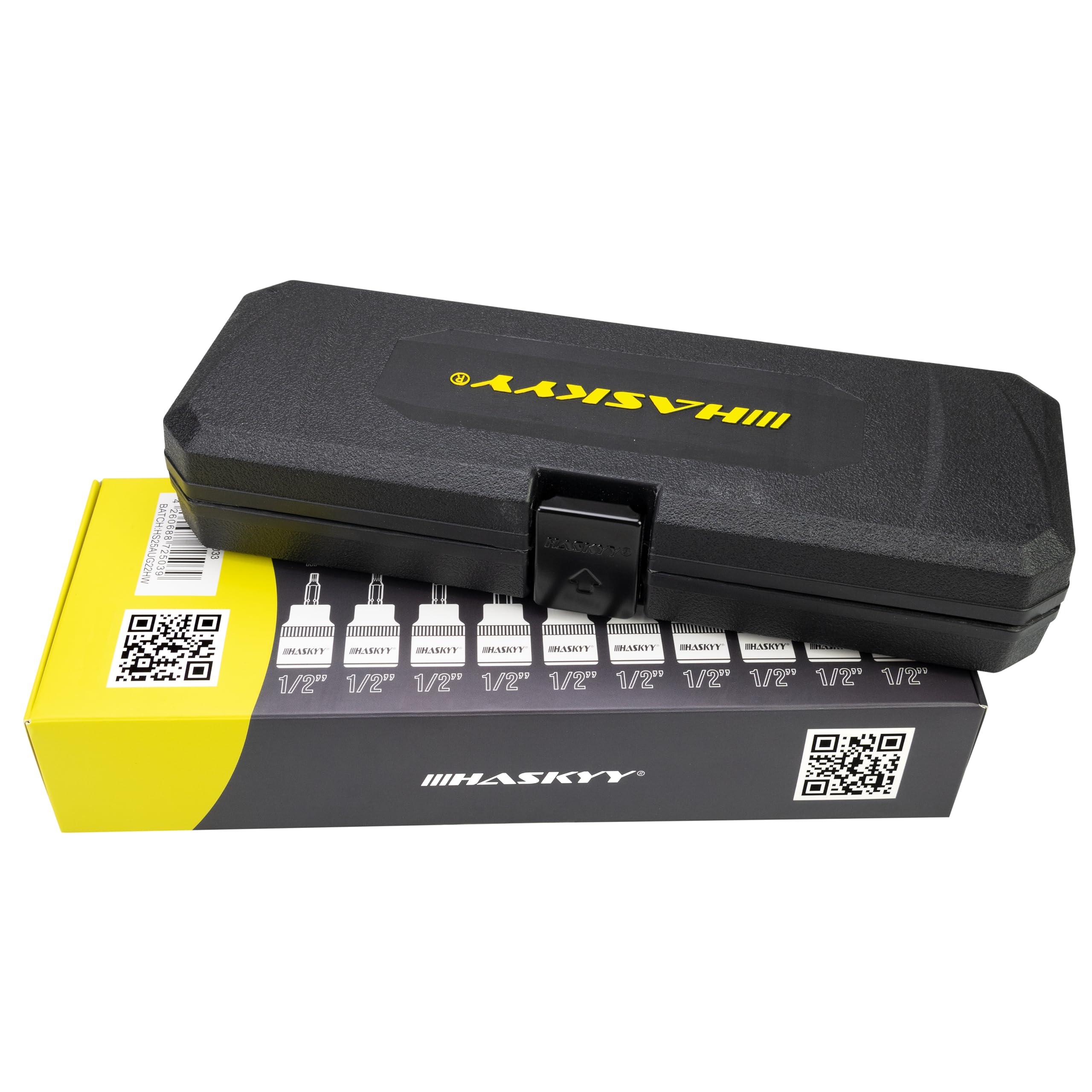 Jeu de douilles XZN à denture multiple pour clé à cliquet de 1/2" - Ensemble de 10 embouts M4, M5, M6, M8, M9, M10, M12, M14, M16, M18