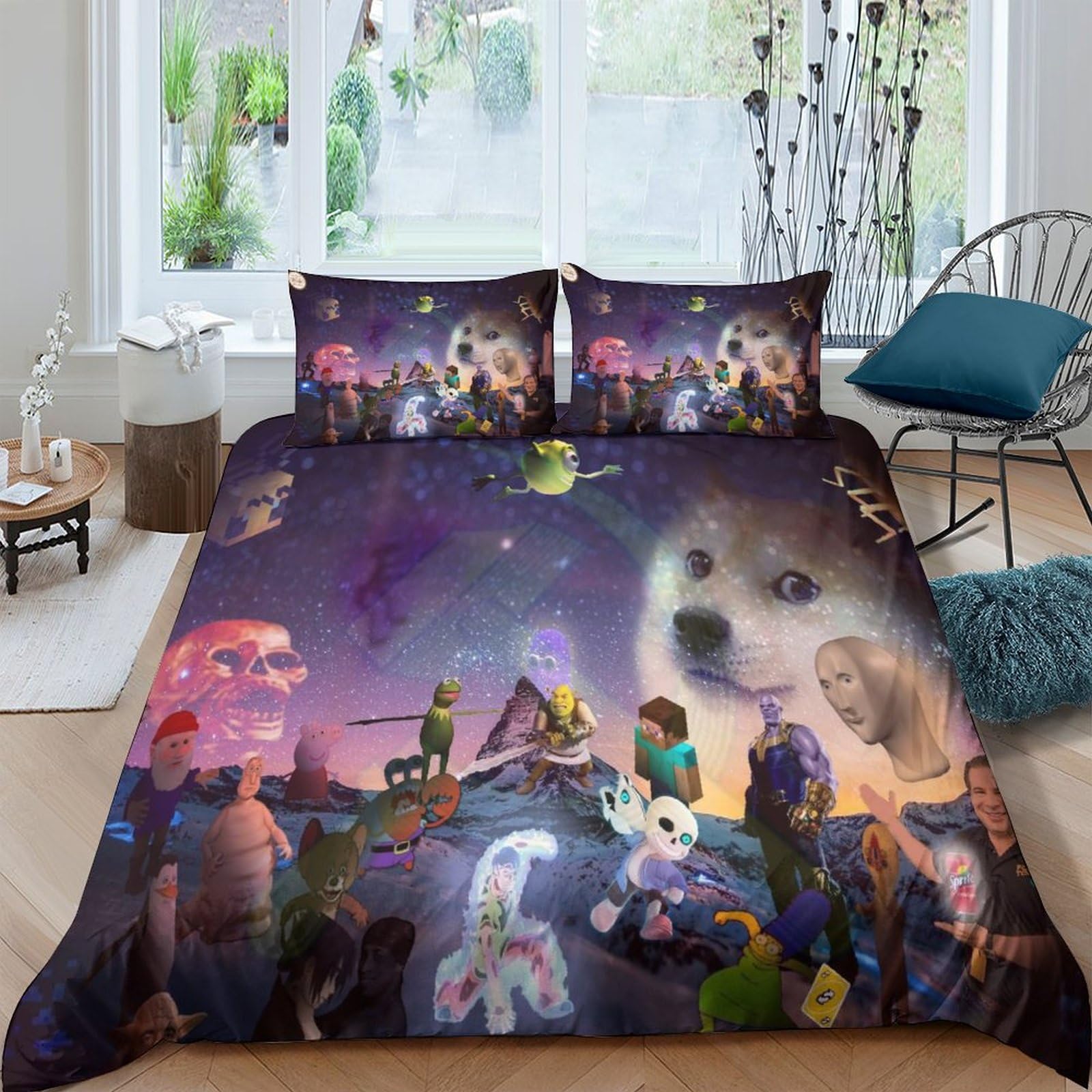 Funda nórdica de husky para cama doble ideal para dormitorios infantiles divertidos