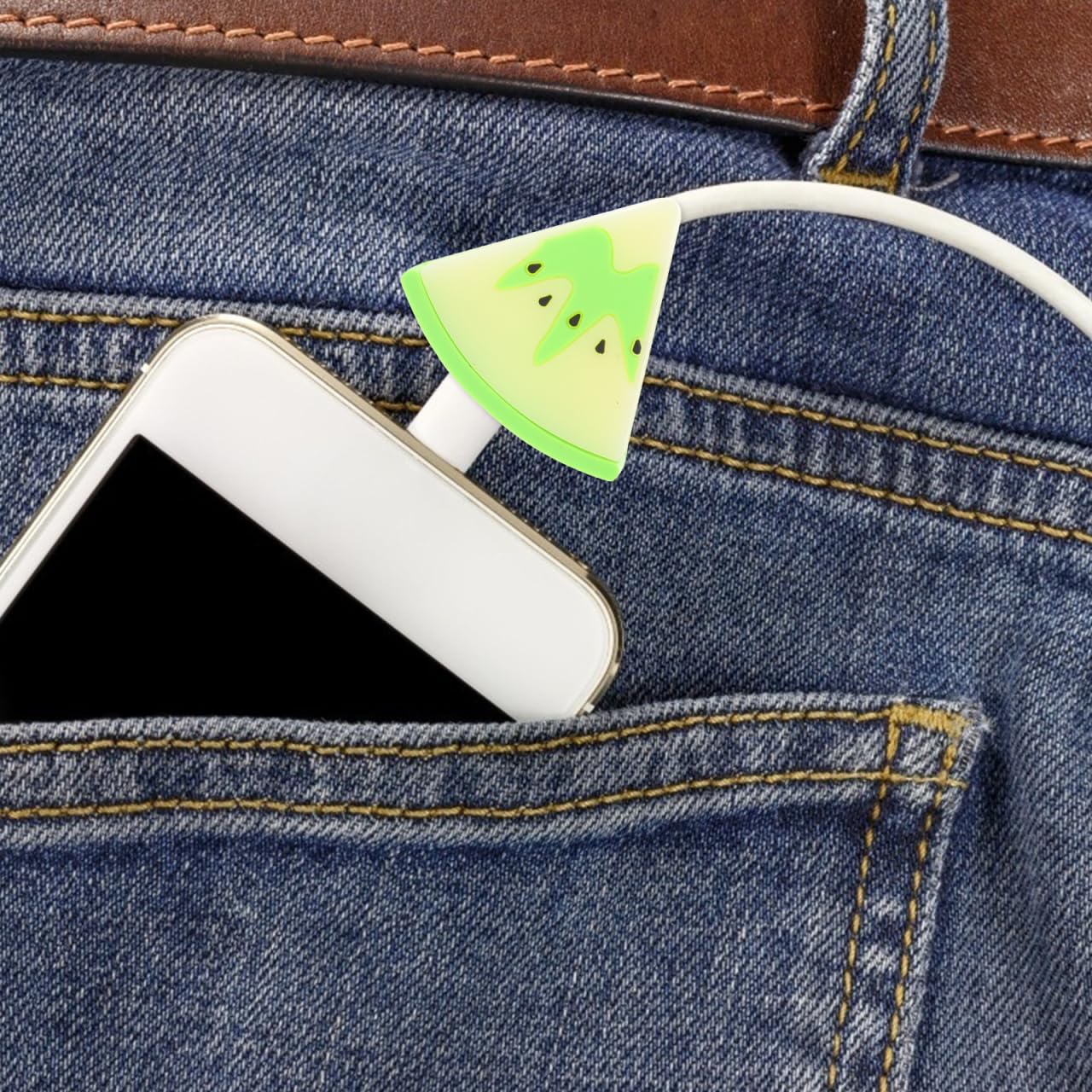GALPADA 9Pcs Fruit Shaped Cable Protectors Usb Phone Charger Covers Breakproof Cute Charging Cable Decorations for Data Line - Image 2