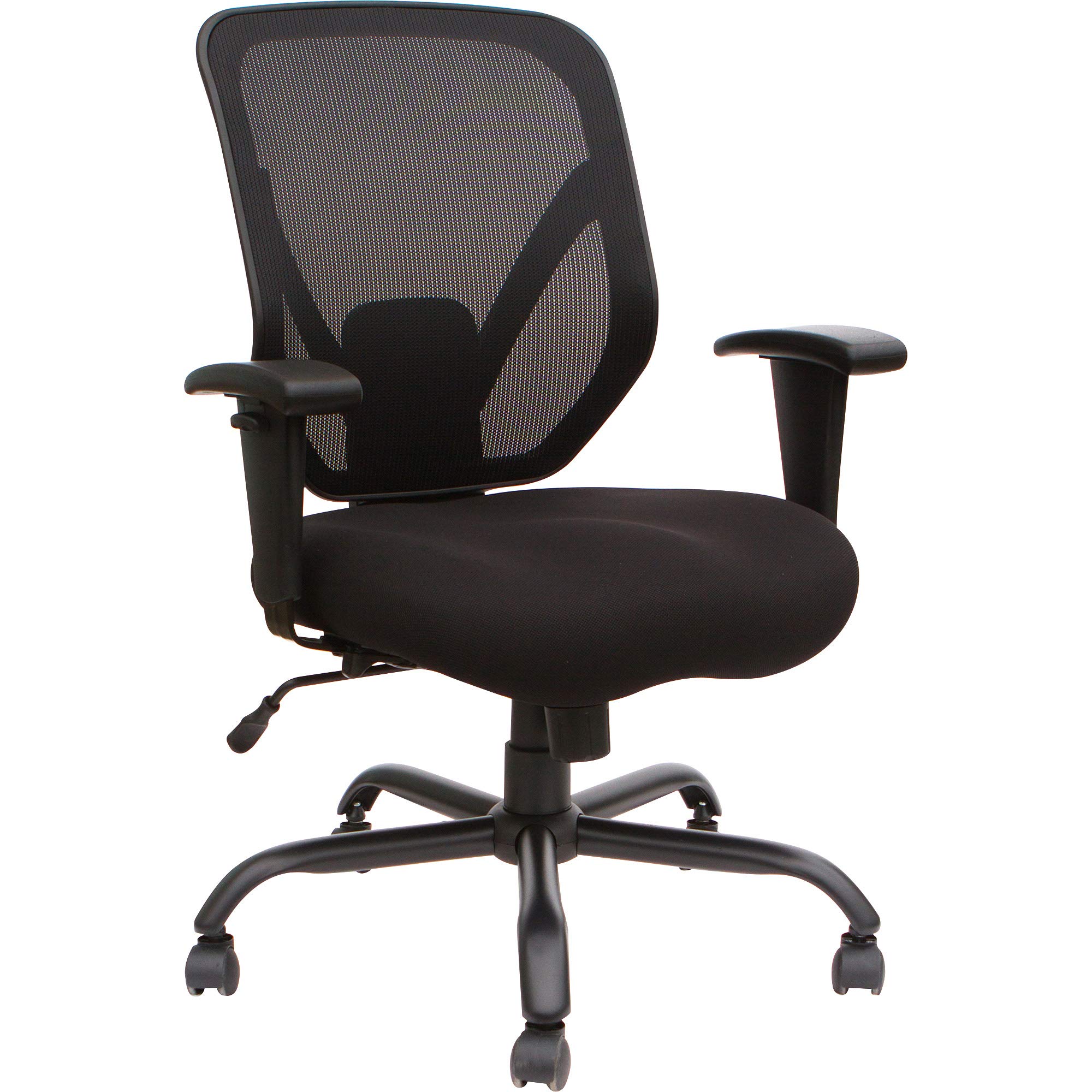 Lorell Soho Big & Tall Black Mesh Back Chair