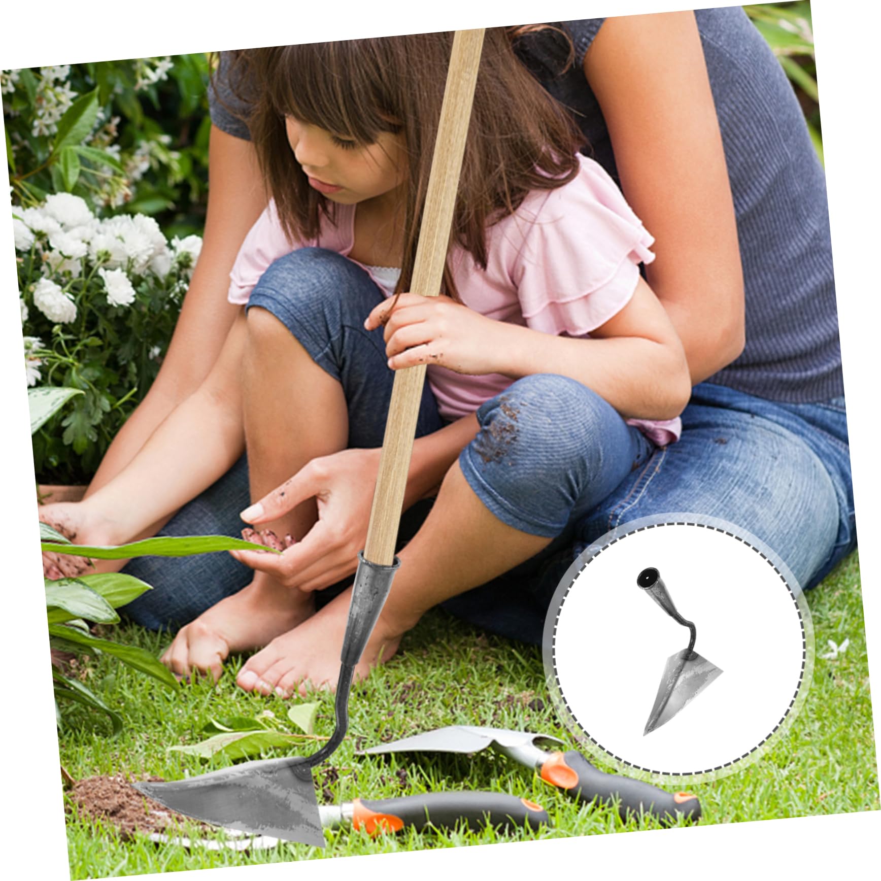 Happyyami De Inoxidable para Jardinería Herramienta Resistente para Excavar y Desmalezar para Plantar Huertos y