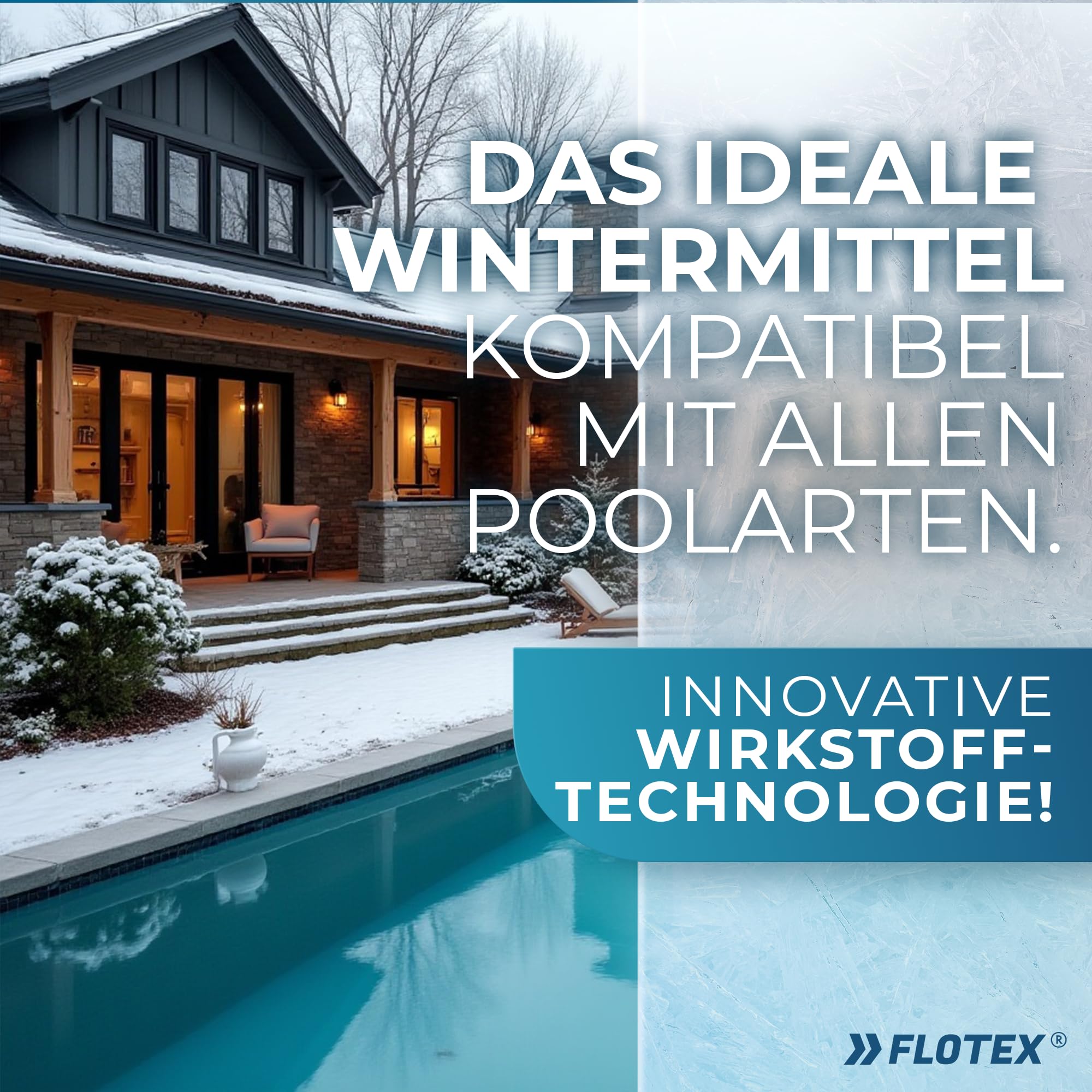 Aqua Pool CLEAN Winter Protect I Pool Wintermittel I Winterschutzmittel für Pools I Wintermittel für Pool I Pool Überwinterungsmittel Algizid I Einfache Winter Poolpflege (5L)