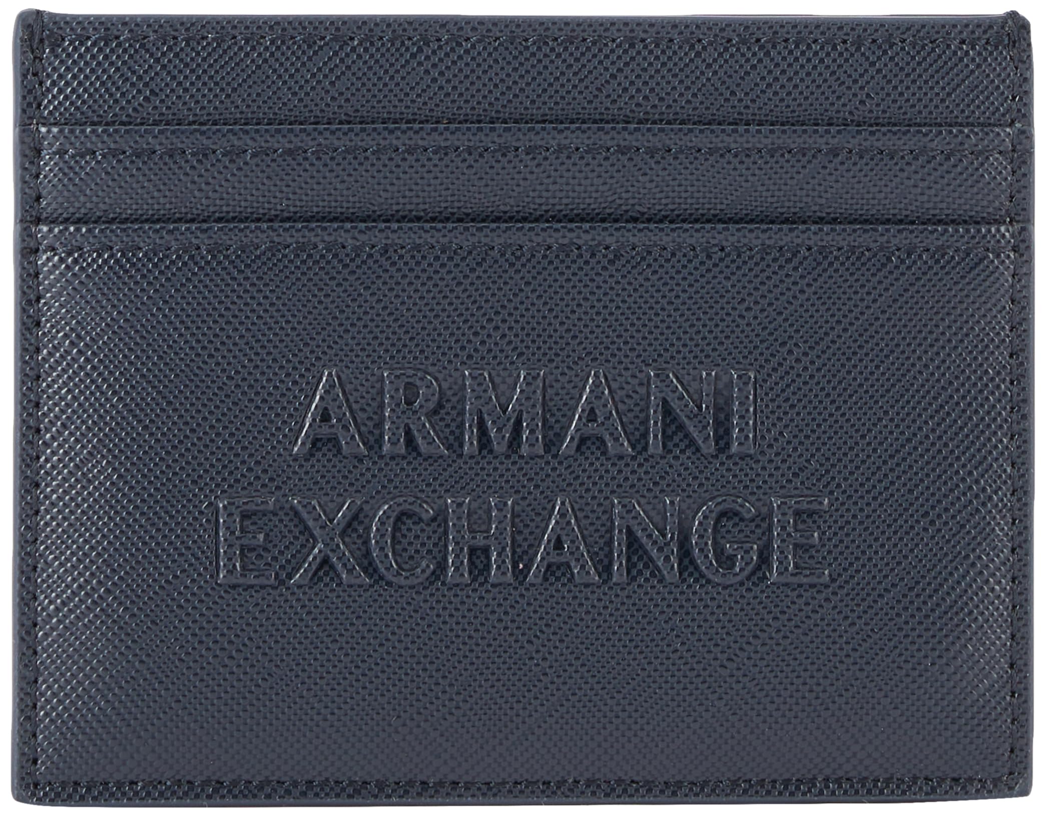 Armani Exchange Herren Sky Night Men's Ortisei, Essential, Embossed Logo Envelope Card Holder