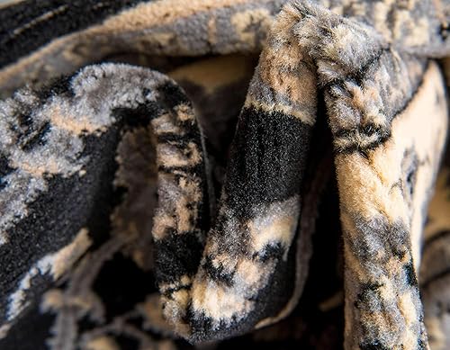 Miniatura 7 de Unique Loom Kashan Collection - Alfombra tradicional con diseño floral, color negro