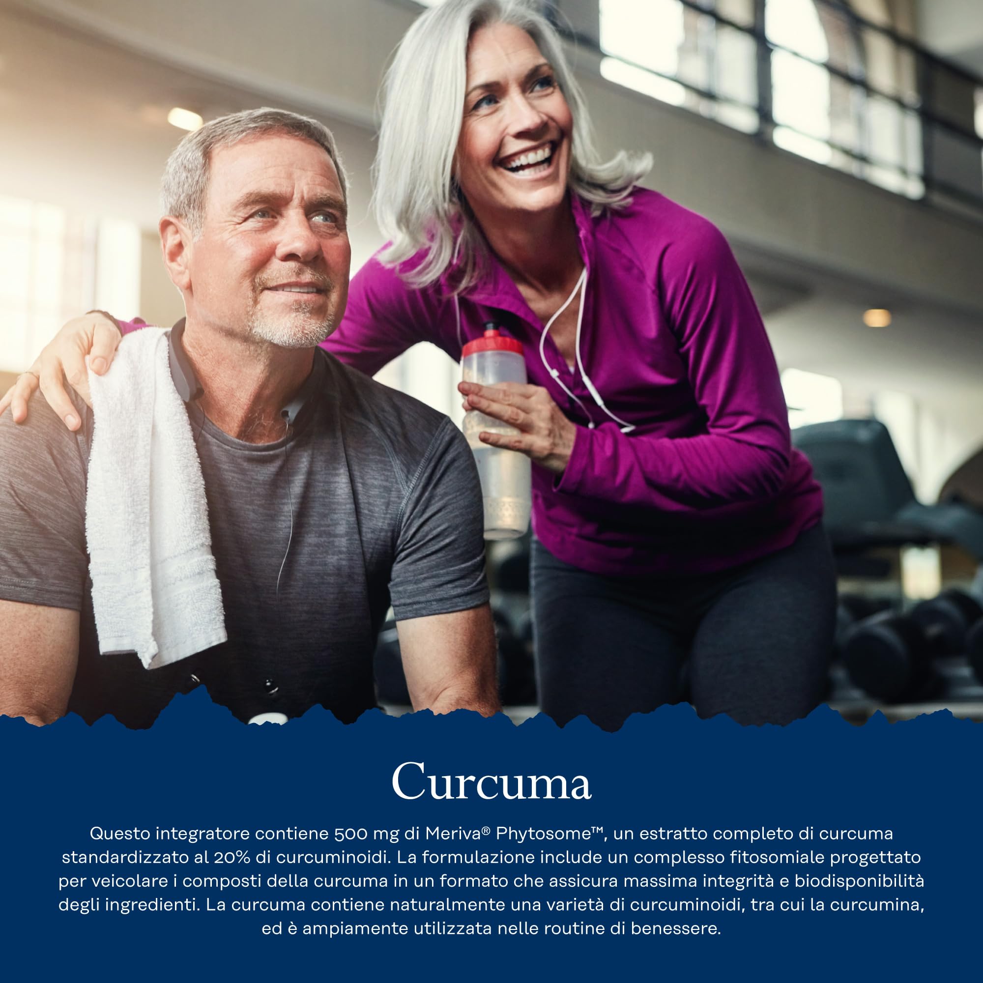 Solaray Curcumina Meriva® Fitosomiale 500mg - 29× più Biodisponibile, Formula Studiata Clinicamente - 30 Capsule Vegane - Verificata in Laboratorio