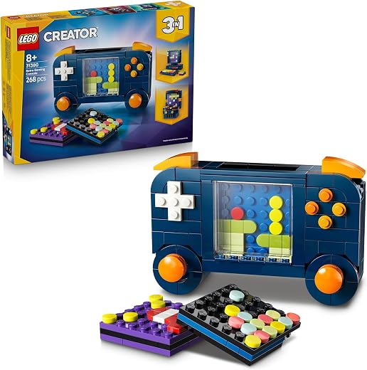 LEGO Creator 3 in 1 Retro Gaming Console Toy - Rebuilds into a Computer or Arcade Machine - 31380