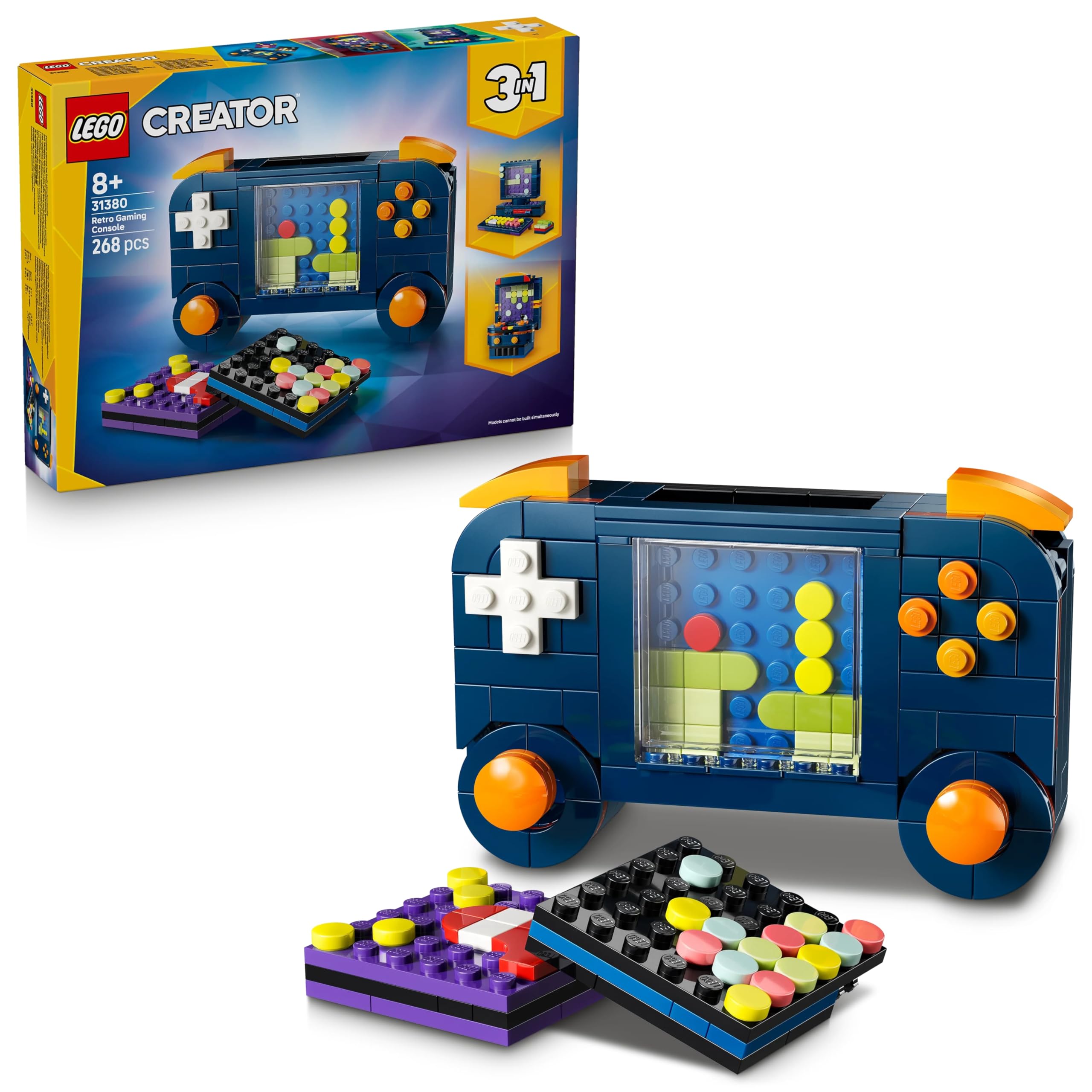 LEGO LEGO Creator 3in1 Retro Gaming Console - Transforms into an Arcade Machine or Computer w/Keyboard & Mouse - Gamer Gift Idea for