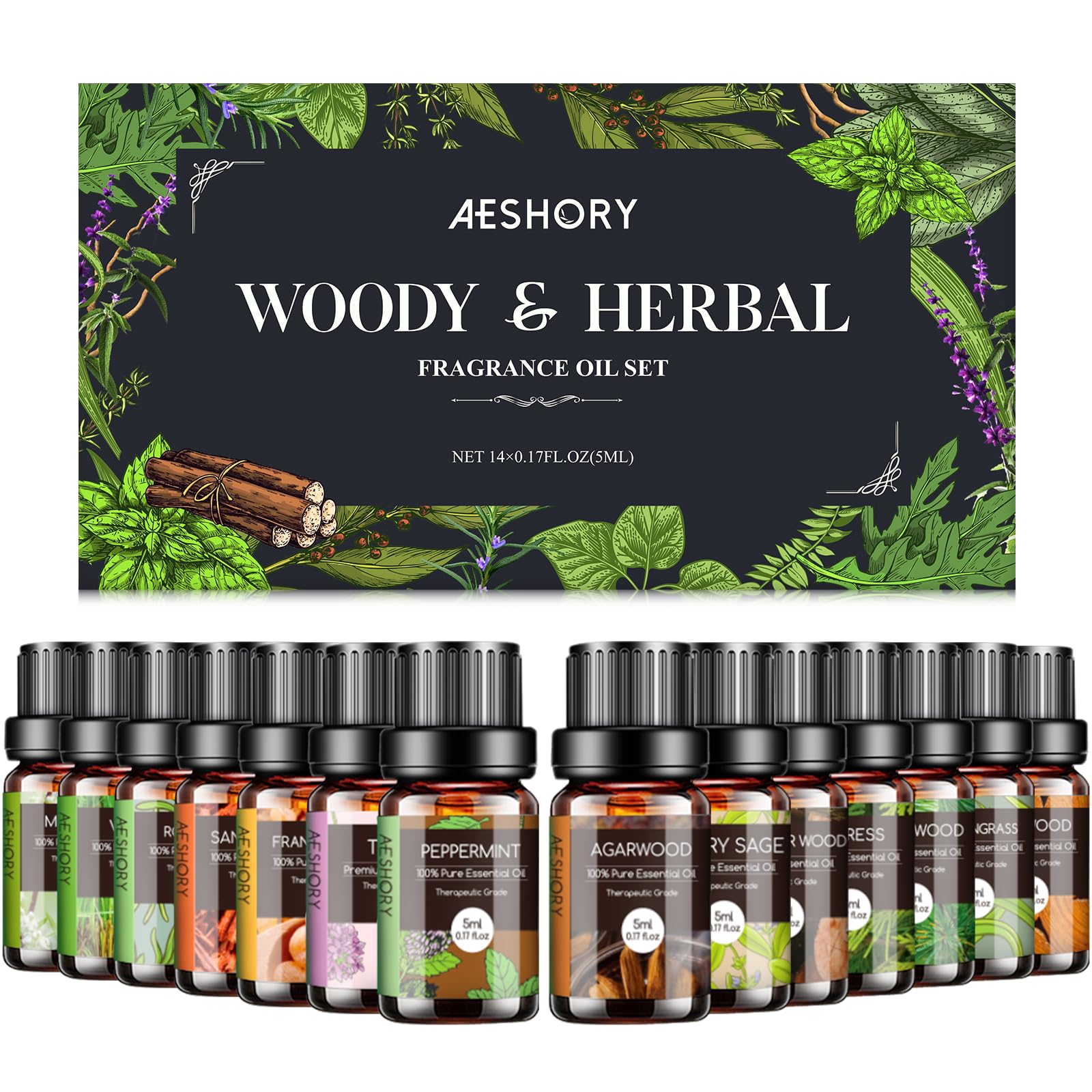 Amazon.com: Woody & Herbal Essential Oils Set - TOP 14