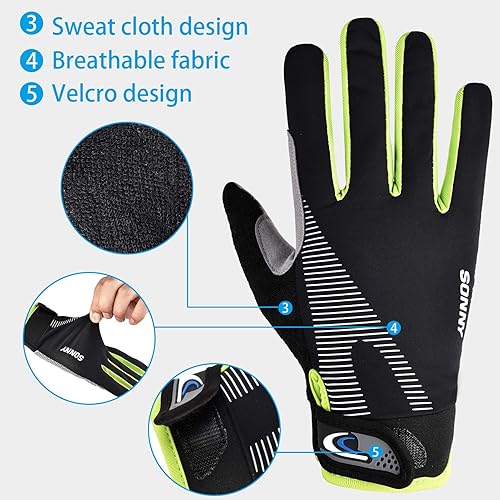 Miniatura 4 de YHT Guantes de entrenamiento, protección completa de la palma y agarre extra, guantes de gimnasio para levantamiento de pesas, entrenamiento,